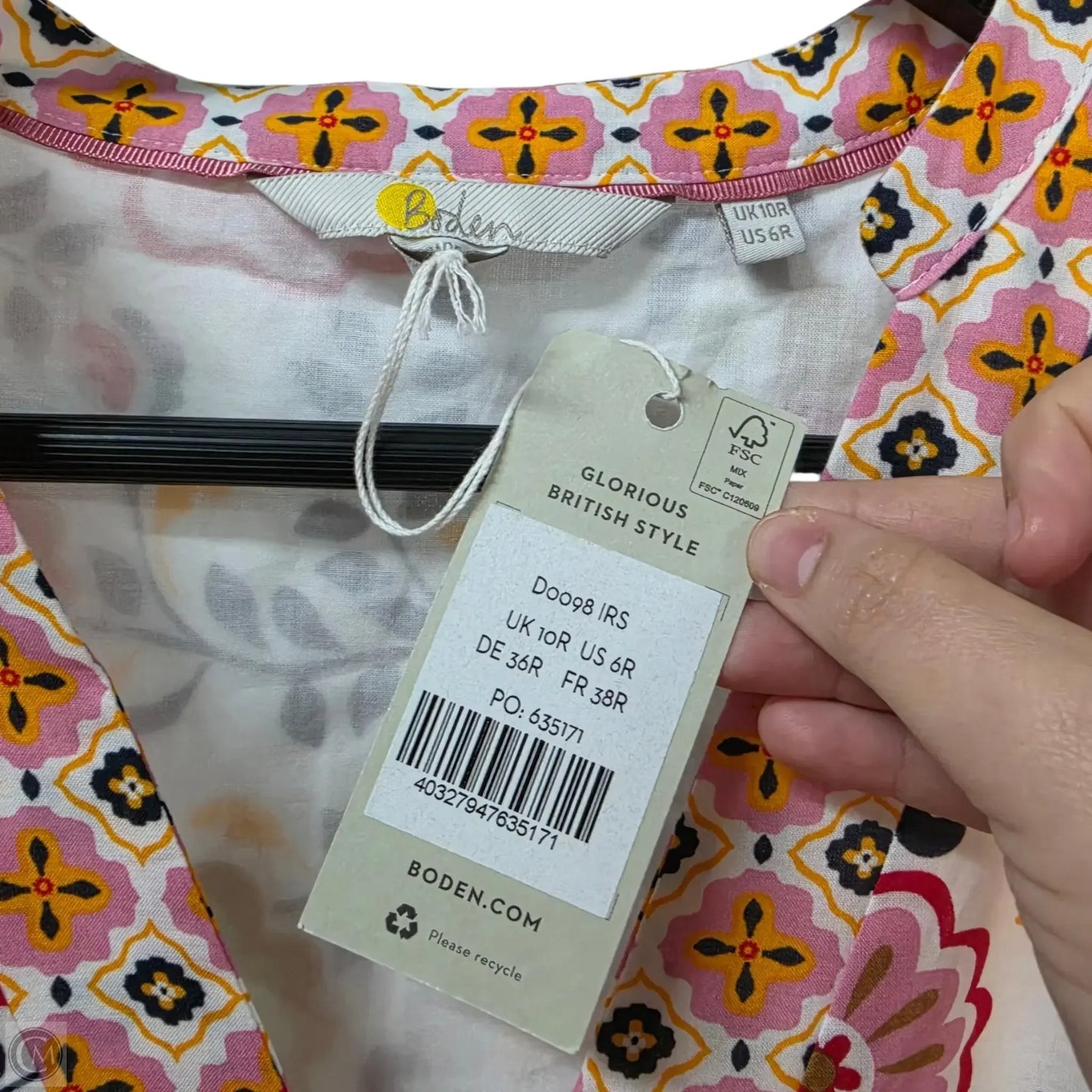 Dress Casual Midi By Boden In Pink, Size: 6