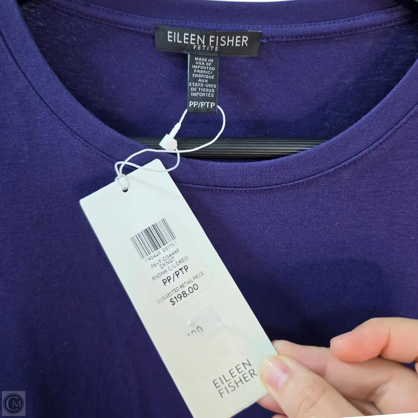 Dress Casual Midi By Eileen Fisher In Purple, Size: Sp