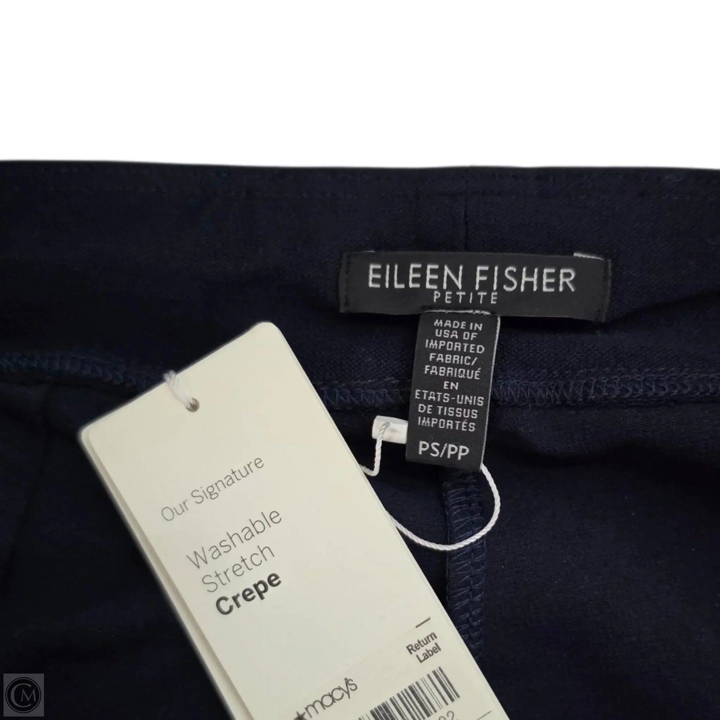Pants Cropped By Eileen Fisher In Navy, Size: Sp