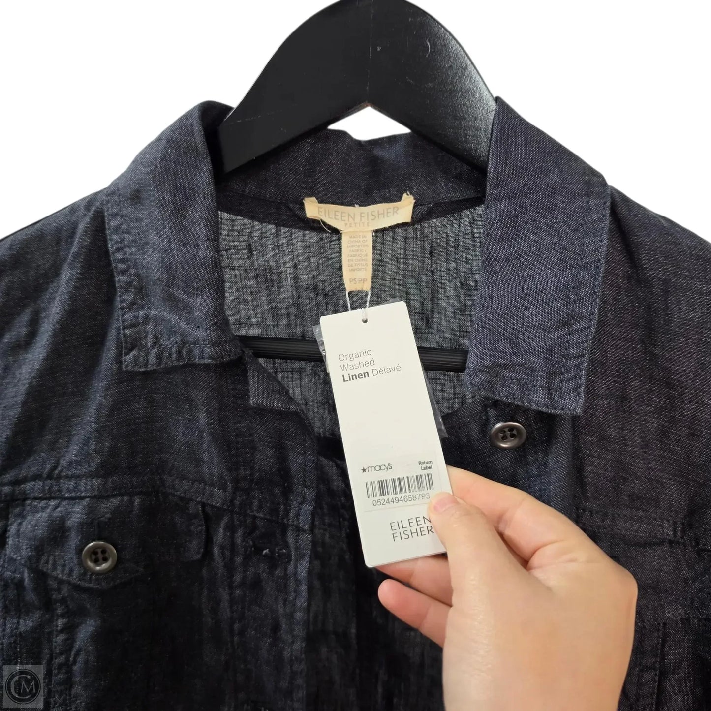 Jacket Other By Eileen Fisher In Navy, Size: Sp
