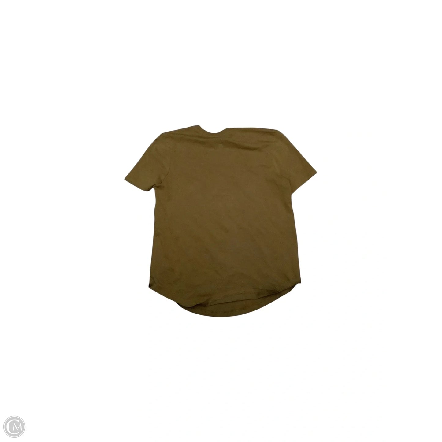 Athletic Top Short Sleeve By Lululemon In Gold, Size: 4