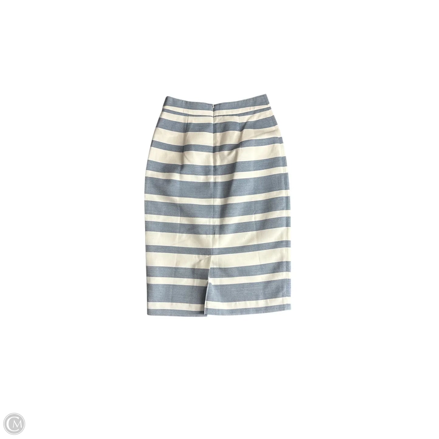 Skirt Midi By Halogen In Blue & White, Size: 0