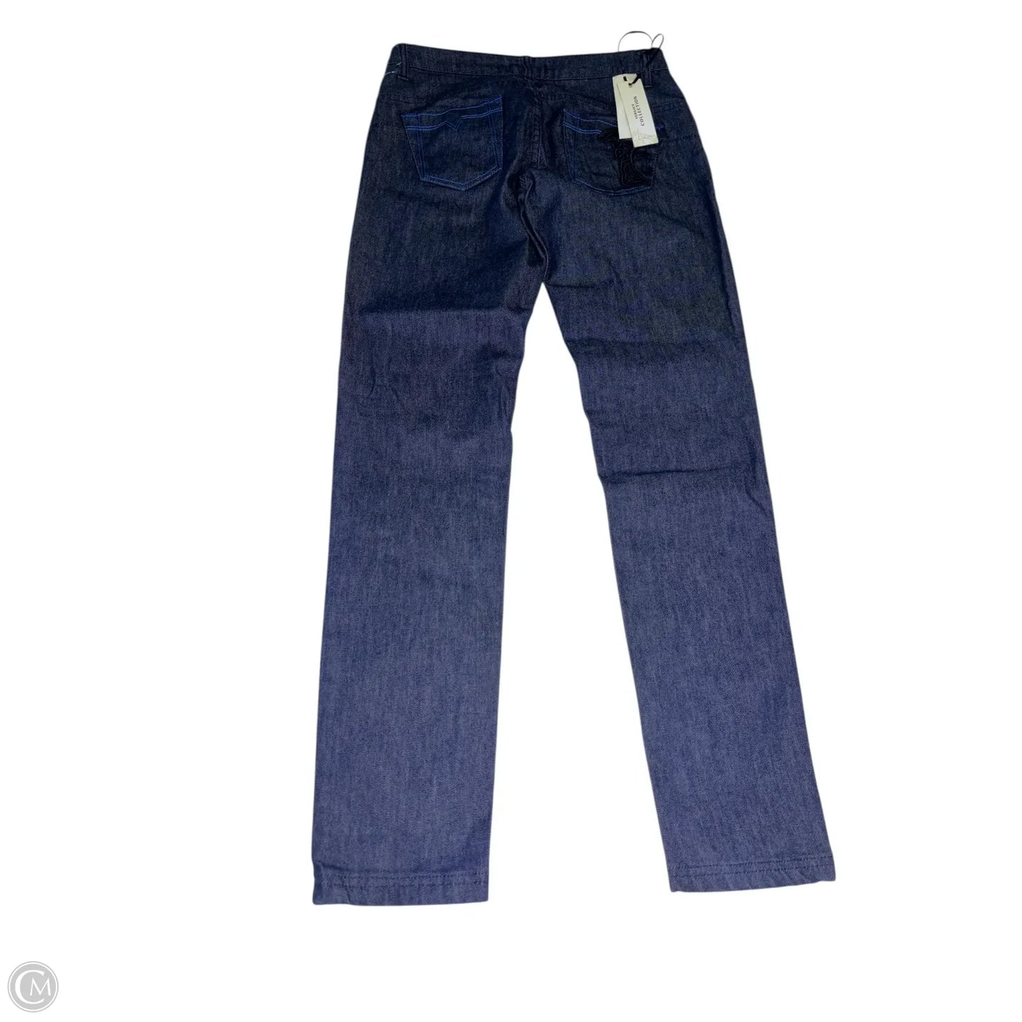 Jeans Luxury Designer By Versace In Blue, Size: 4