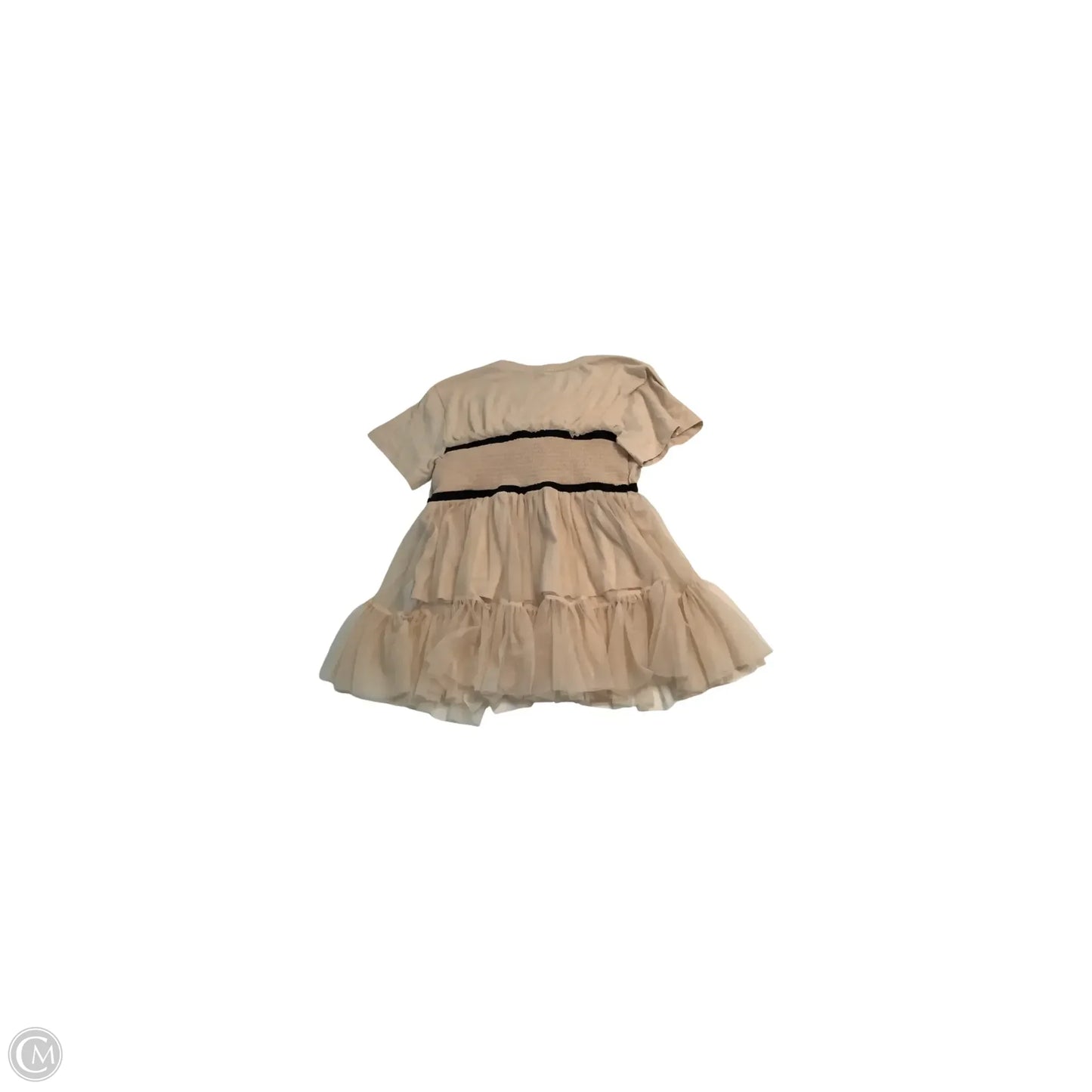Top Short Sleeve By Anthropologie In Peach, Size: Mp