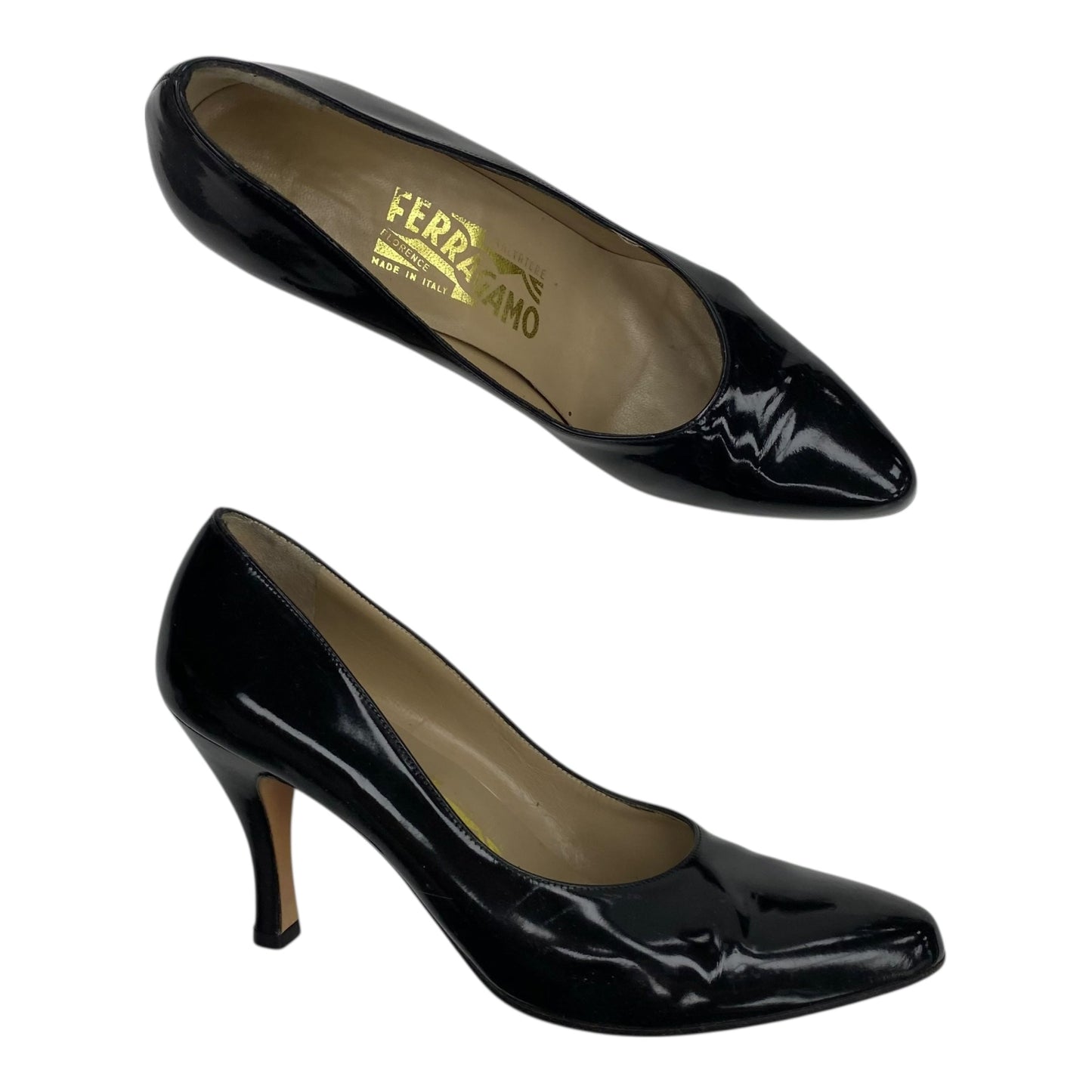 Shoes Luxury Designer By Ferragamo In Black, Size:7.5