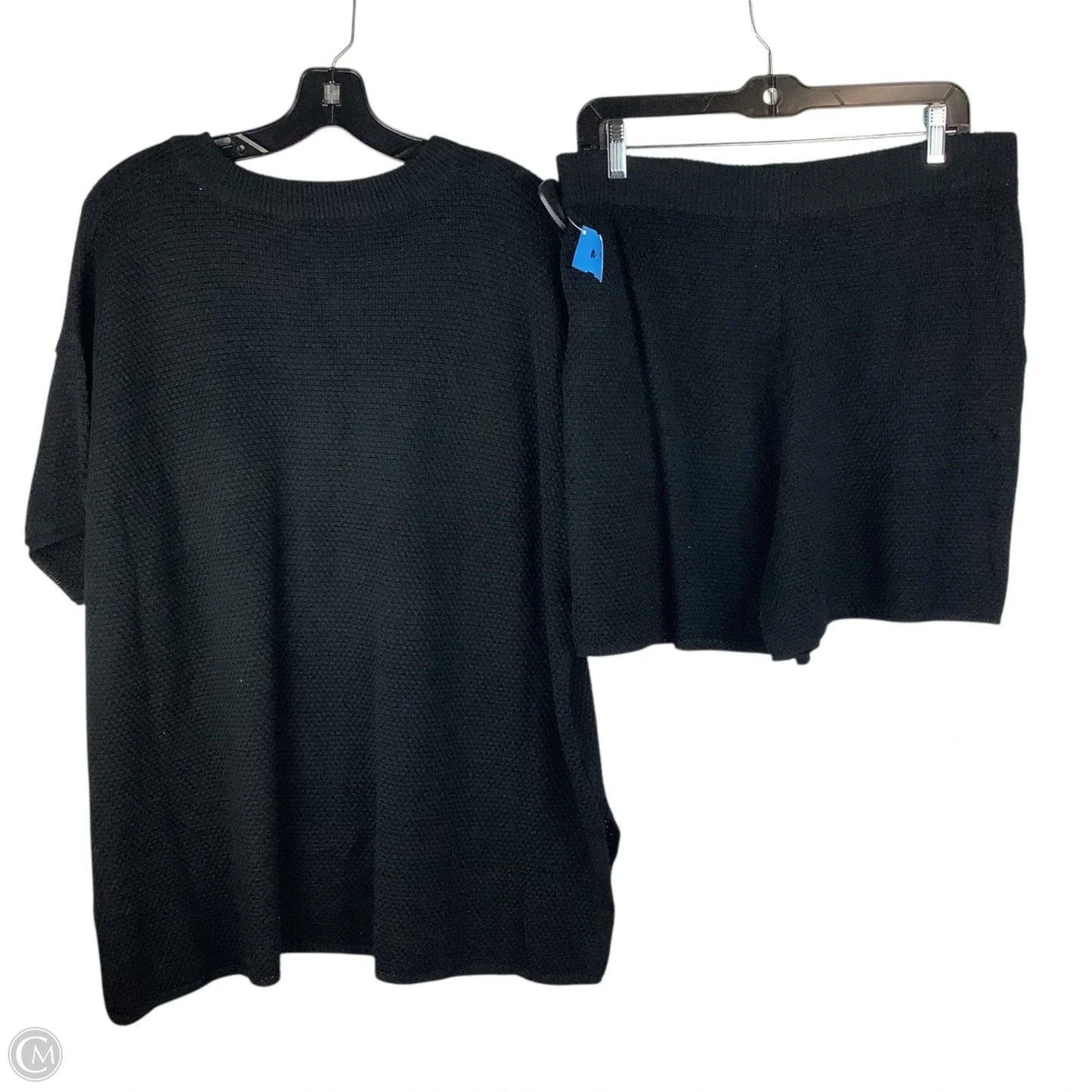 Shorts Set By Chicsoul In Black, Size: 1x