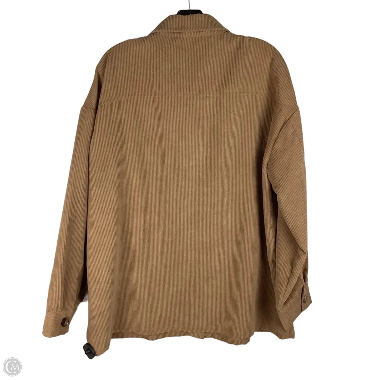 Jacket Shirt By Entro In Brown, Size: Xl