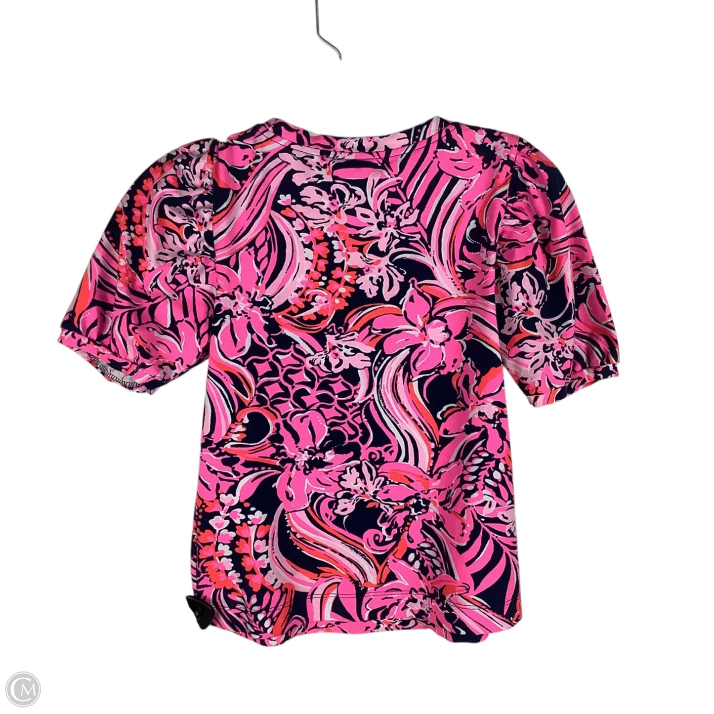 Top Short Sleeve Designer By Lilly Pulitzer In Navy, Size: Xxs