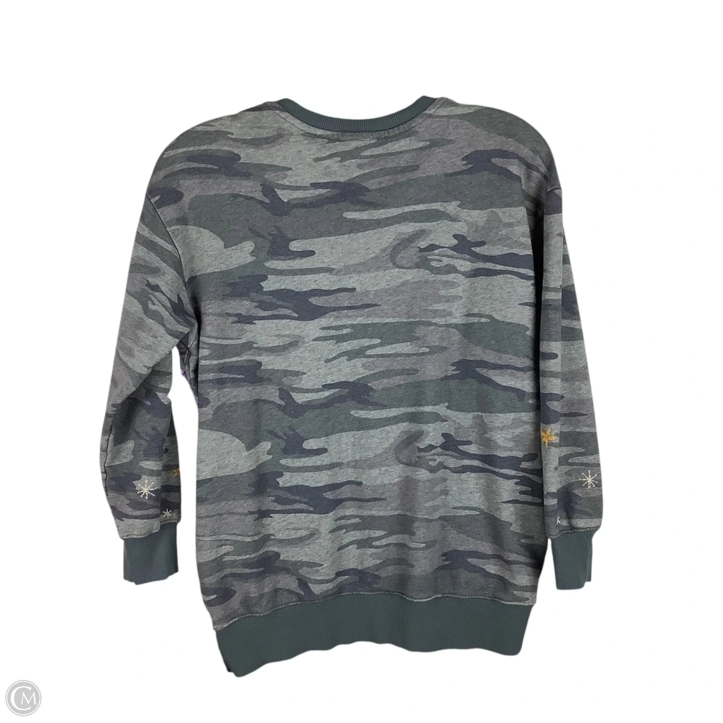 Sweatshirt Crewneck By Johnny Was In Grey, Size: Xs