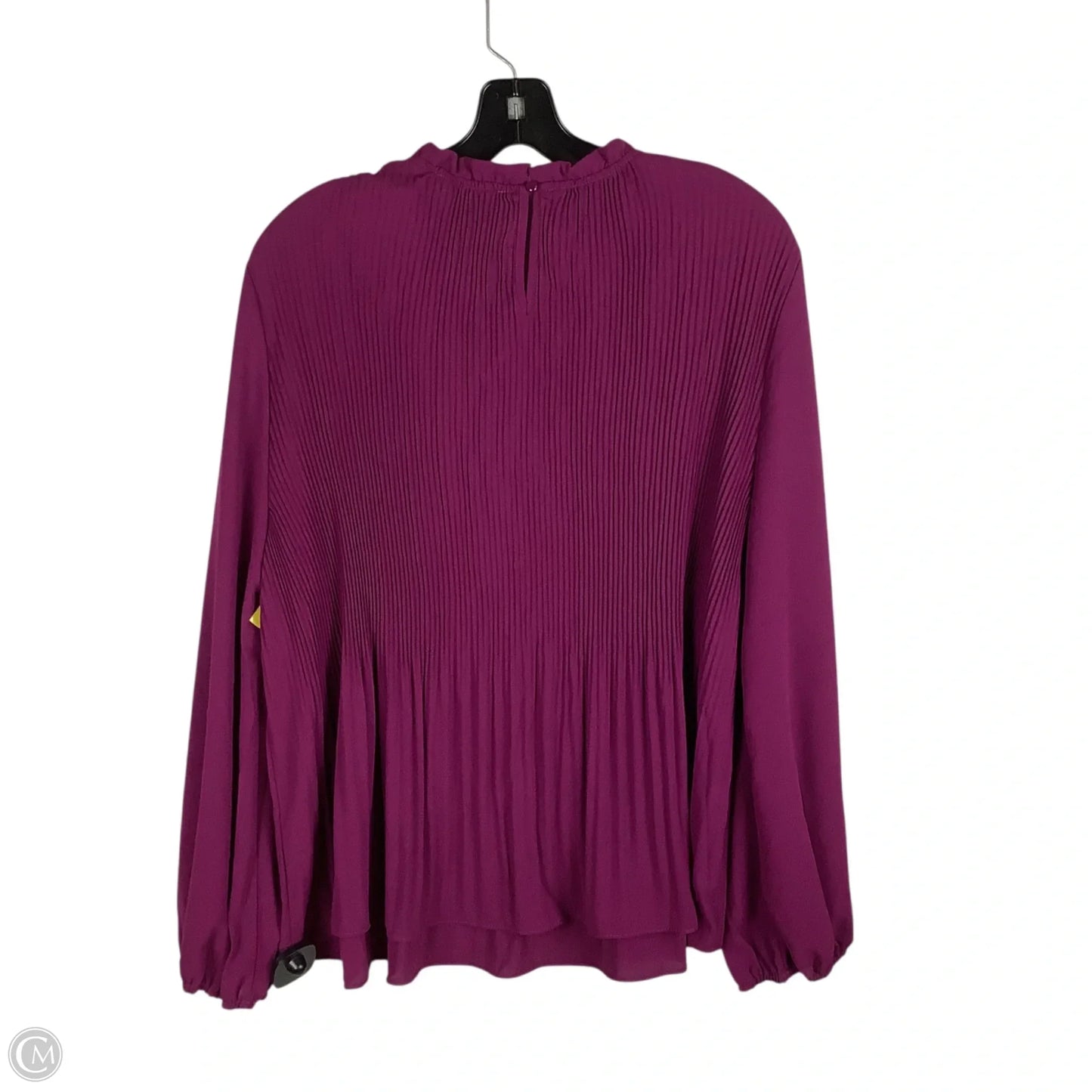Top Long Sleeve By Adrianna Papell In Purple, Size: Xl