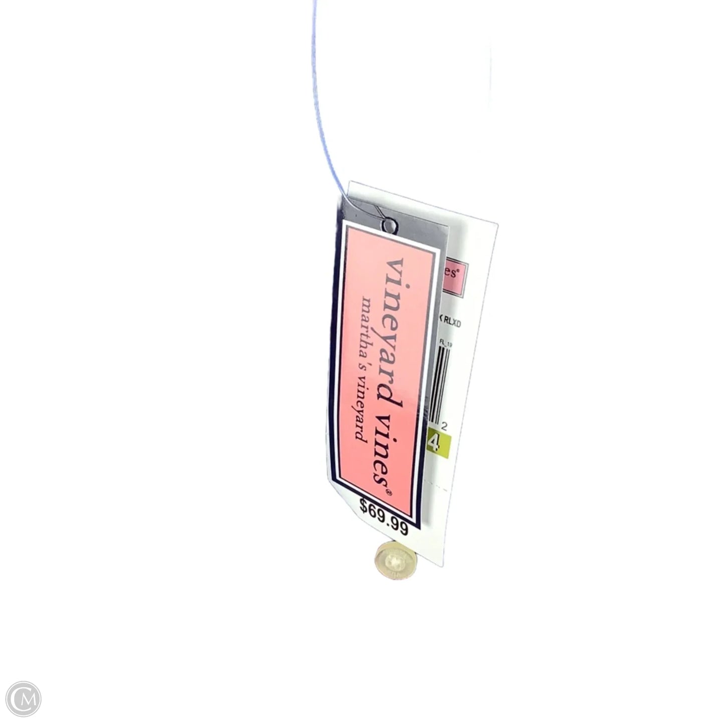 Top Long Sleeve By Vineyard Vines In Plaid Pattern, Size: 14