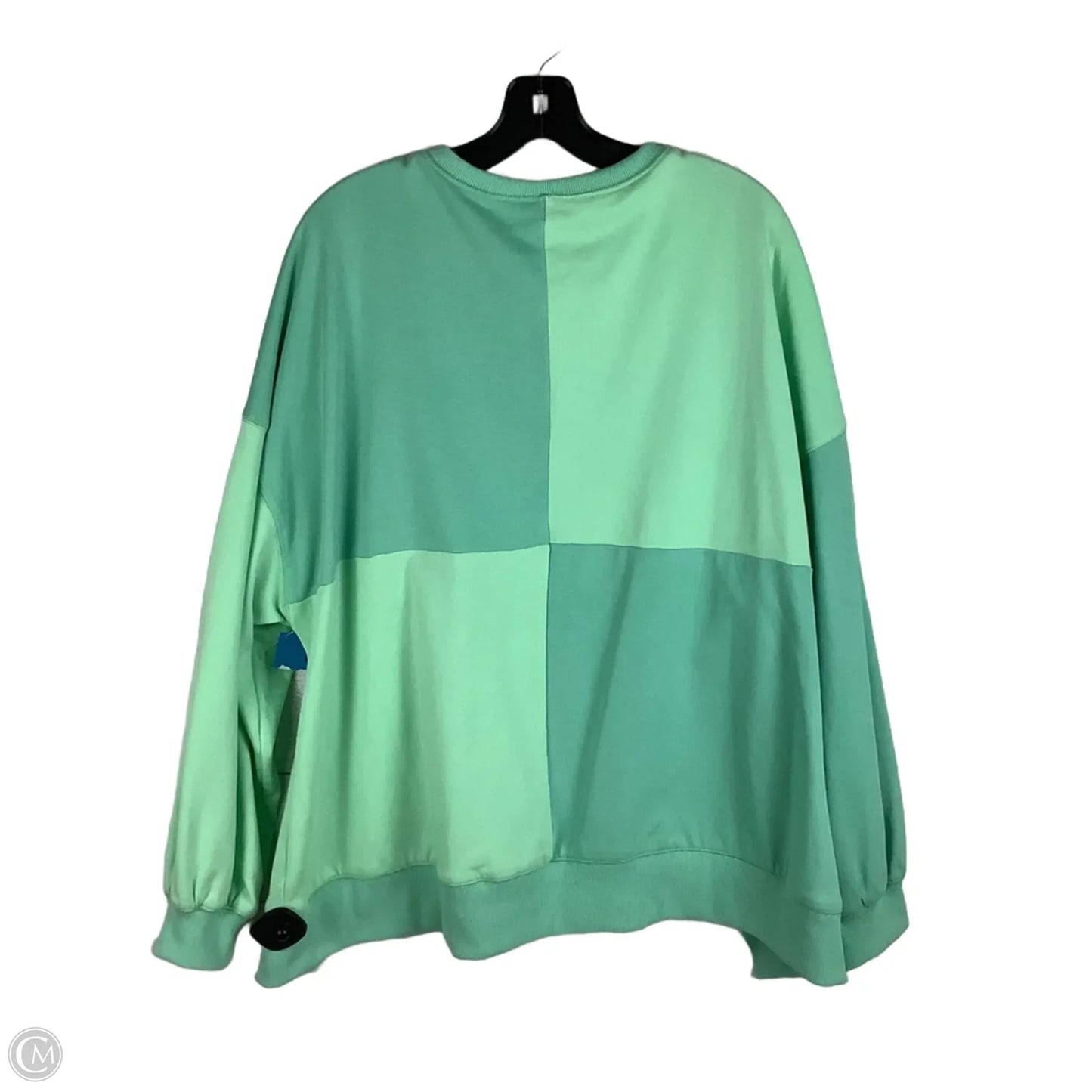 Sweatshirt Crewneck By Peach Love Cream California In Green, Size: S (oversized)