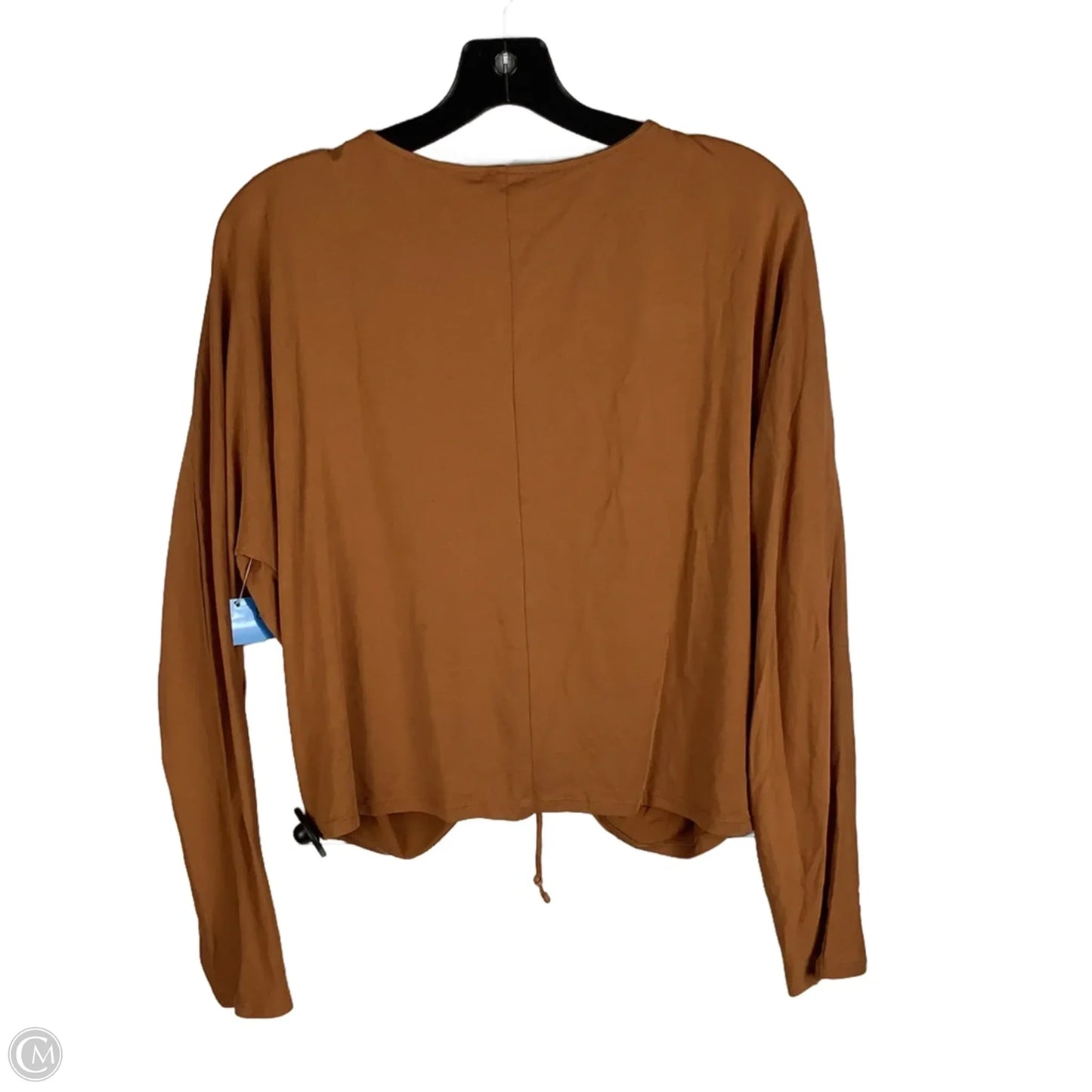 Athletic Top Long Sleeve Crewneck By Joy Lab In Brown, Size: Xl