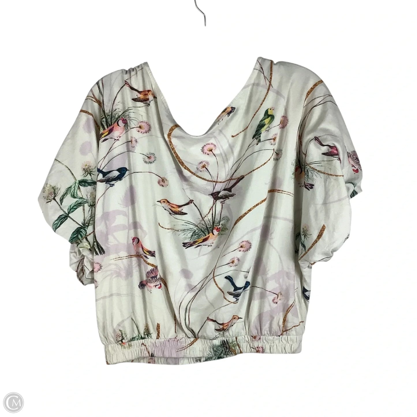 Top Short Sleeve By Maeve In Animal Print, Size: M