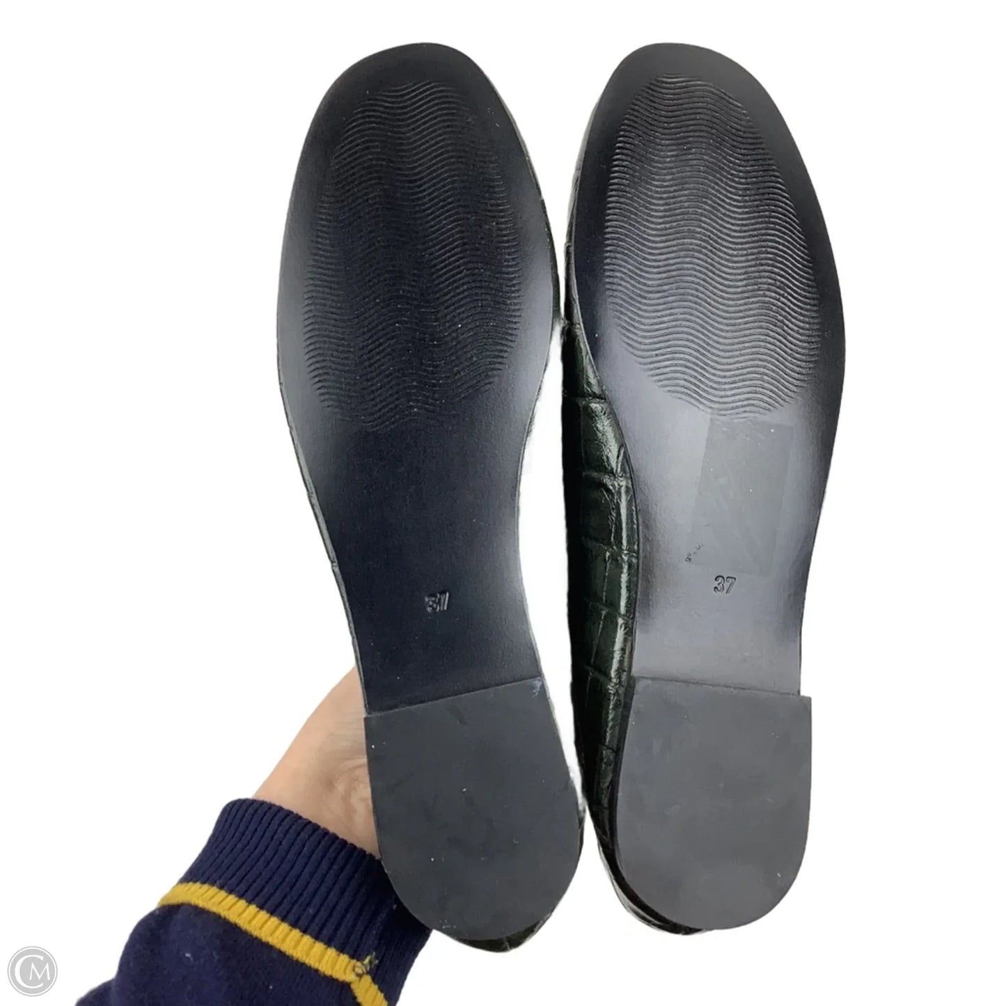 Shoes Flats By H&m In Green, Size: 6.5