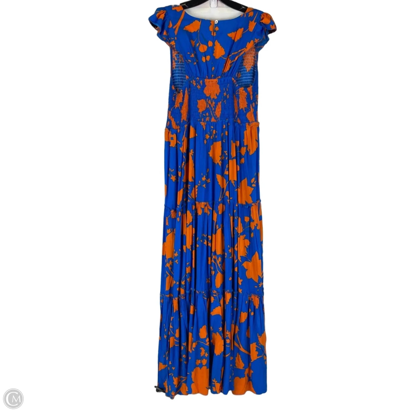 Dress Casual Maxi By Abel The Label In Blue & Orange, Size: M