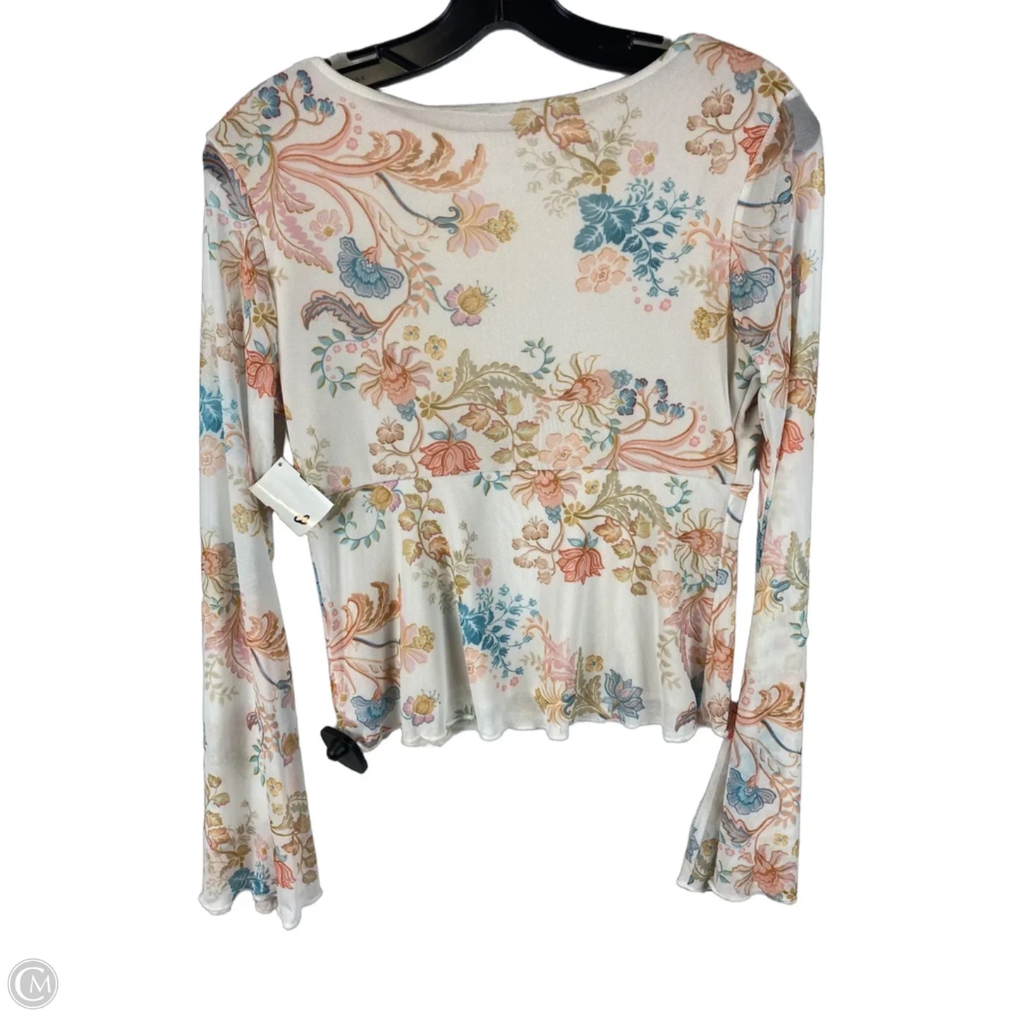 Top Long Sleeve By See You Monday In Floral Print, Size: Xl