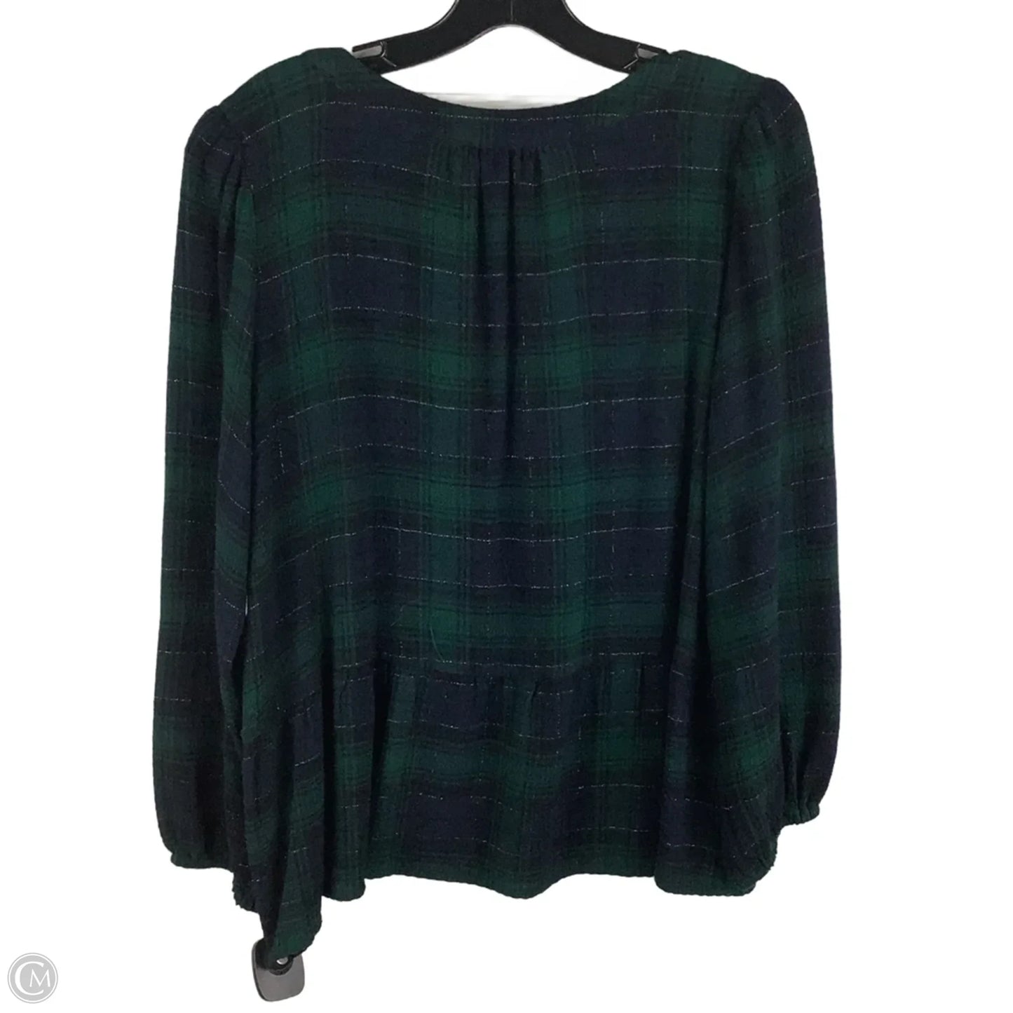 Top Long Sleeve By Loft In Green, Size: M