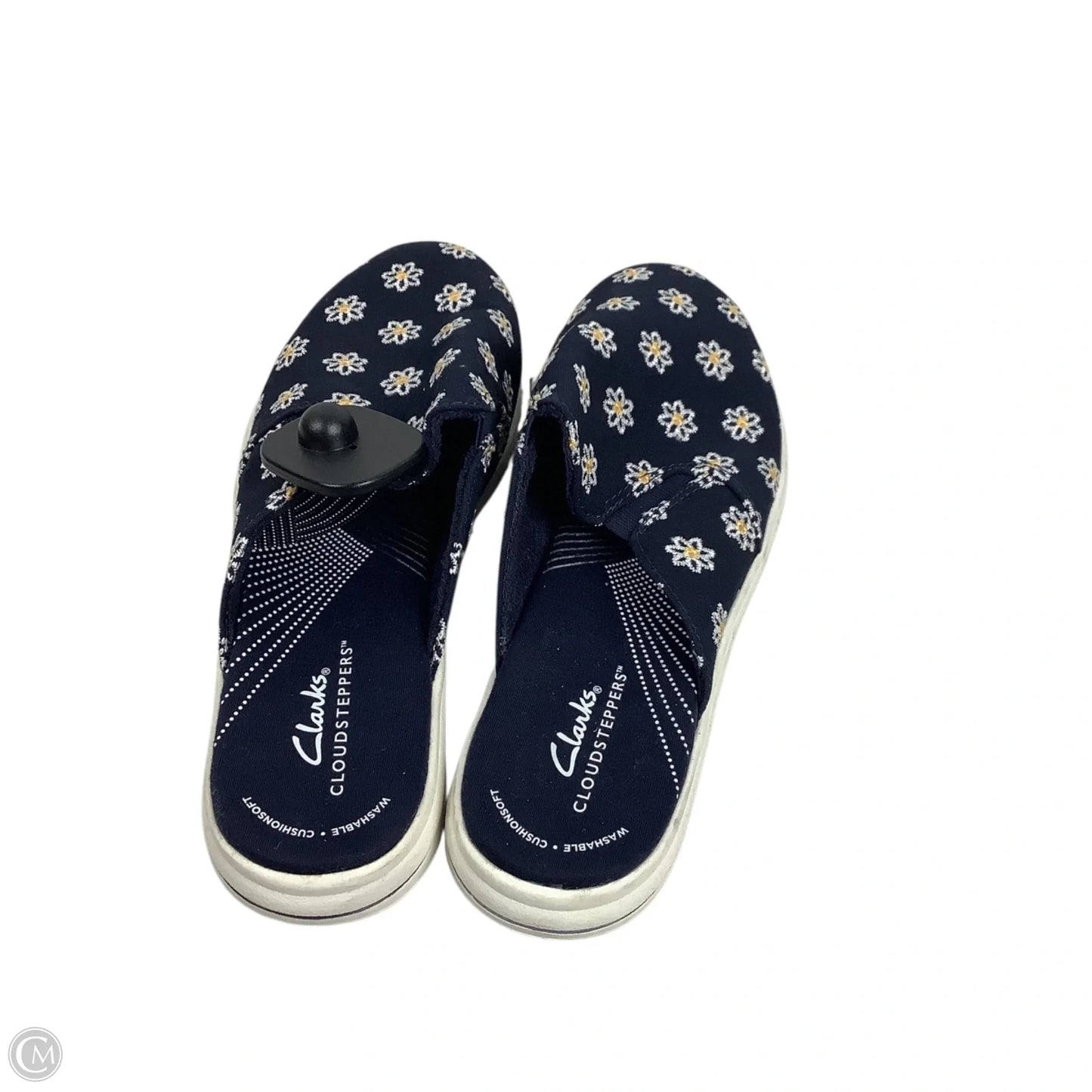 Shoes Flats By Clarks In Navy, Size: 8.5