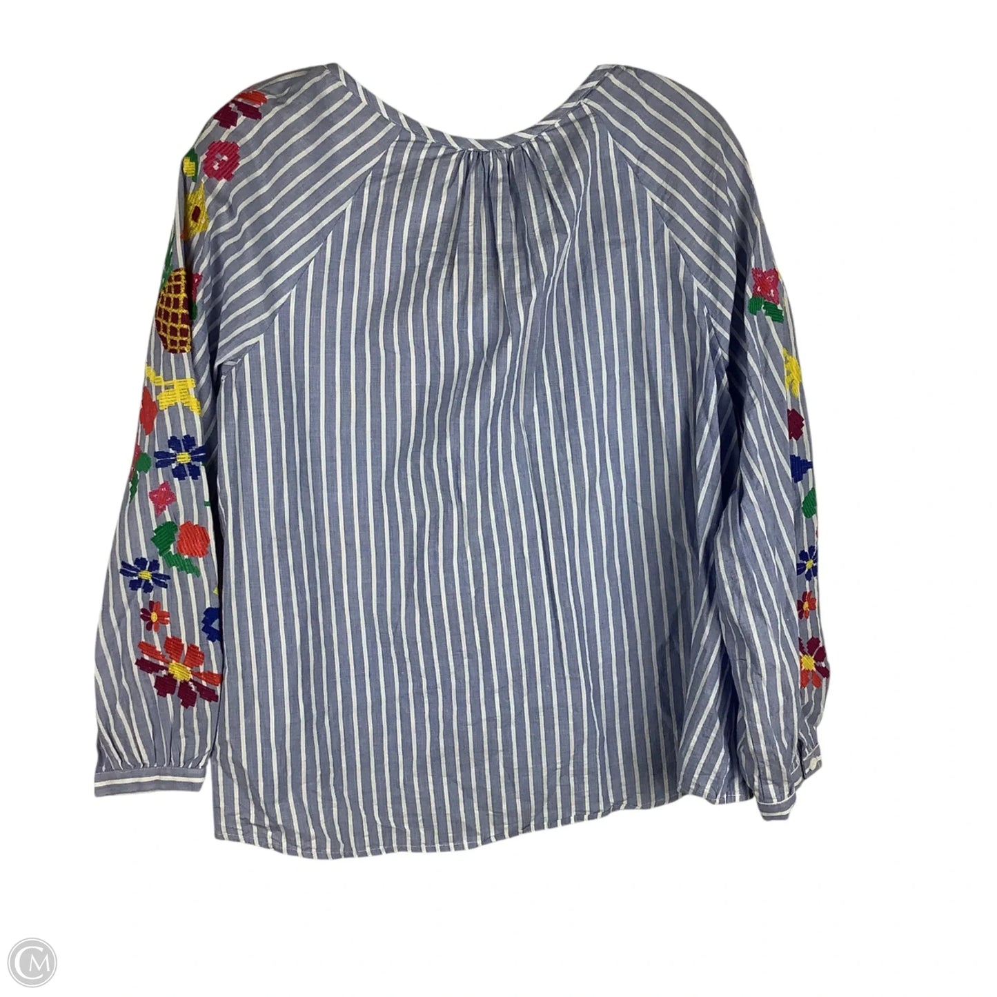 Top Long Sleeve By Skies Are Blue In Blue, Size: M