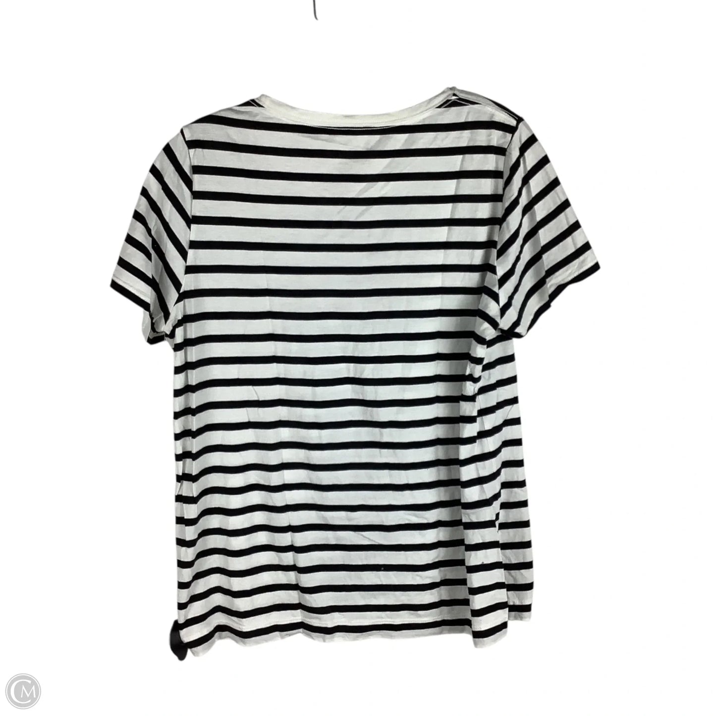 Top Short Sleeve Designer By Kate Spade In Striped Pattern, Size: L