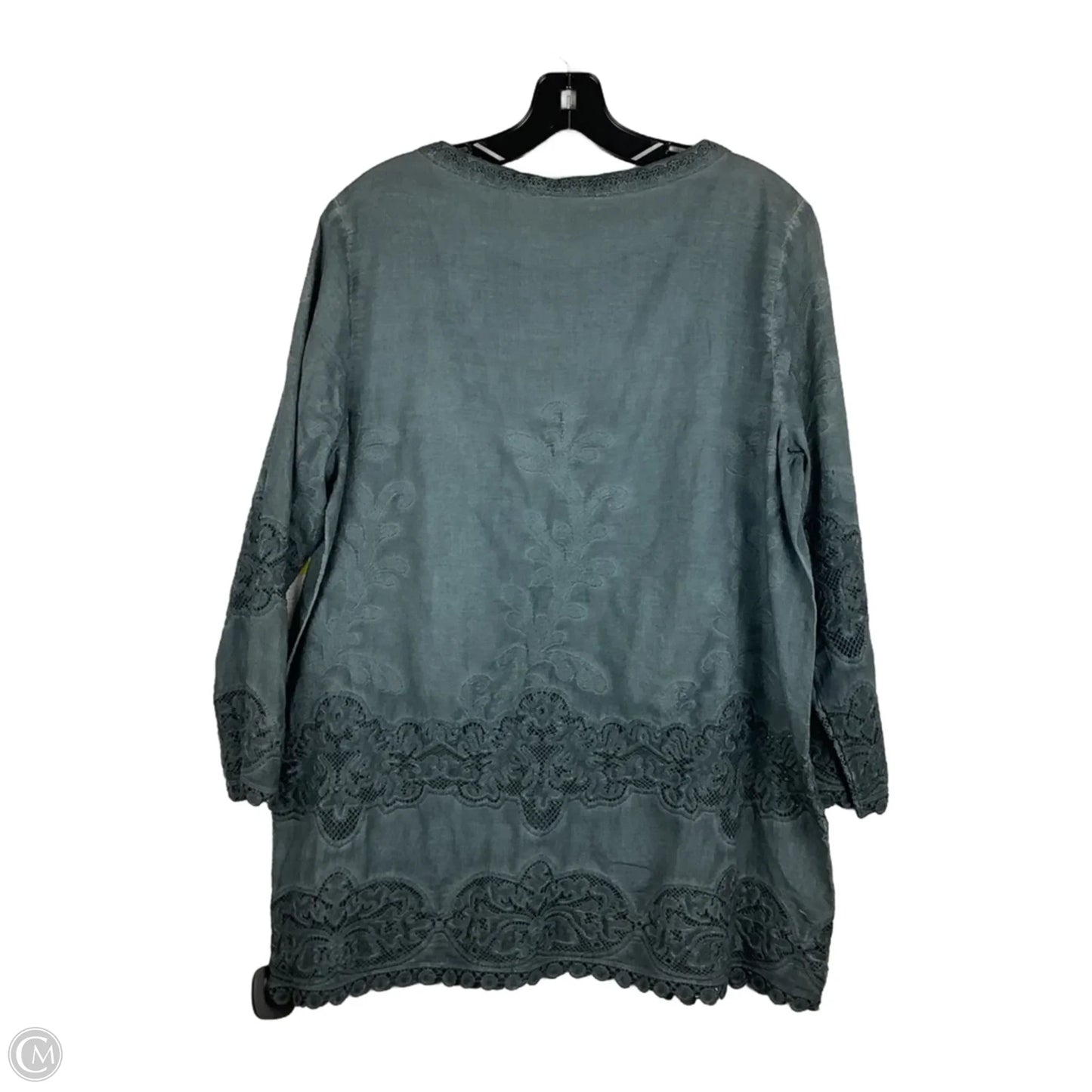 Top Long Sleeve By Soft Surroundings In Grey, Size: Lp