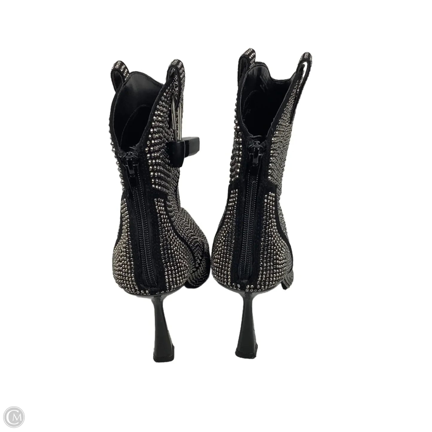 Boots Ankle Heels By Inc In Black, Size: 9