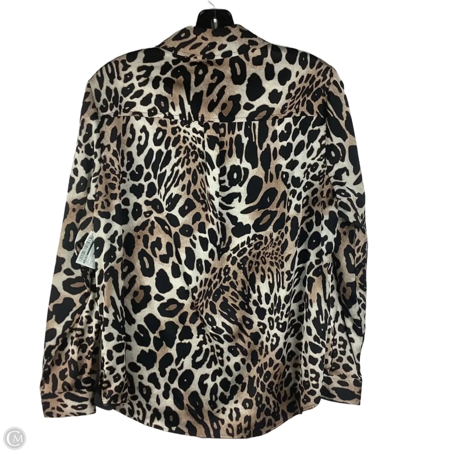 Top Long Sleeve By Limited In Animal Print, Size: Petite L