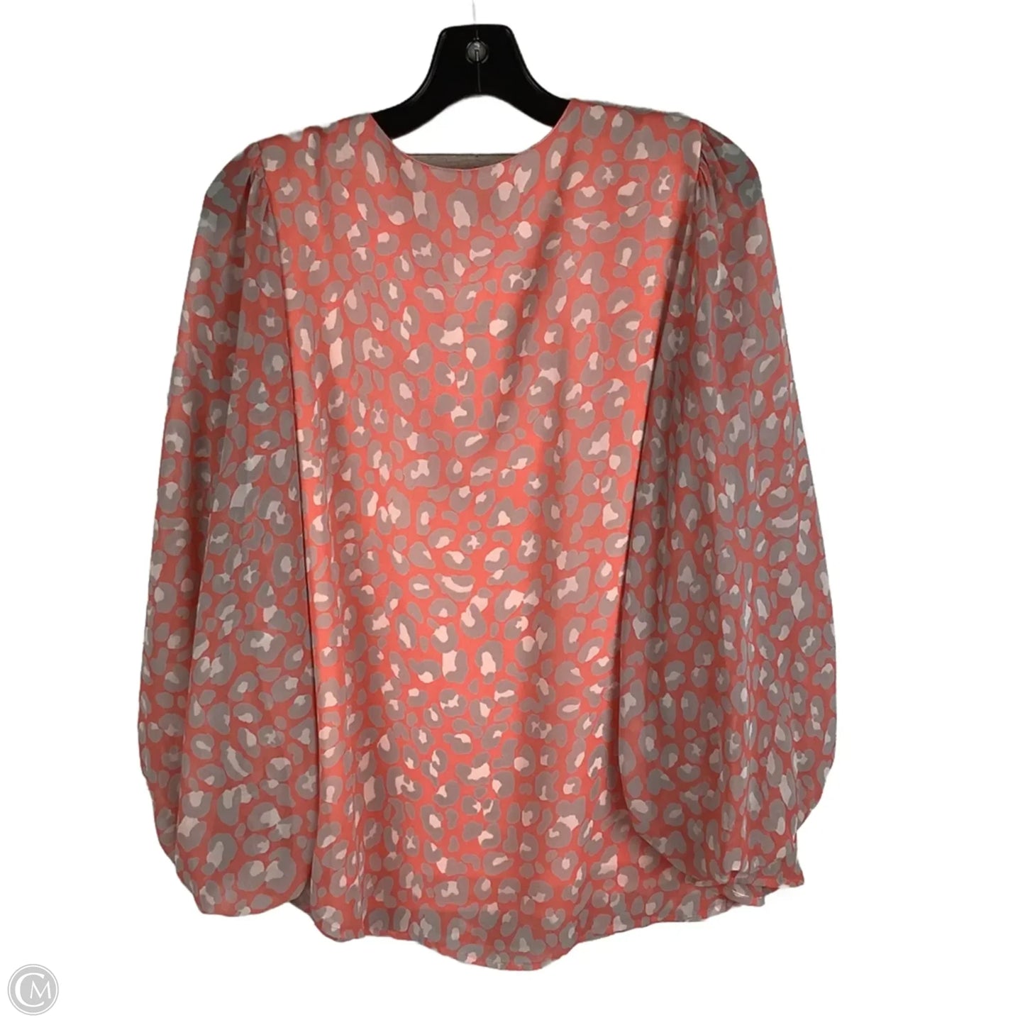 Top Long Sleeve By Adrienne In Pink, Size: M