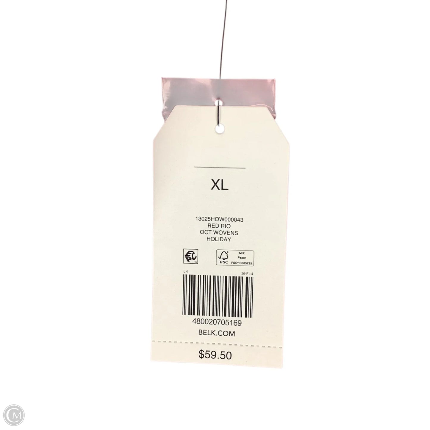 Top Long Sleeve By Wonderly In Red, Size: Xl