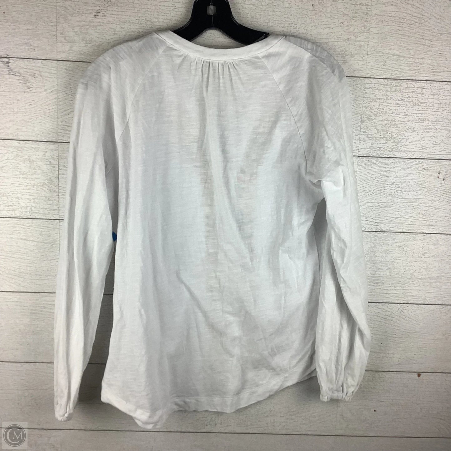 Top Long Sleeve By Boden In White, Size: 4/S