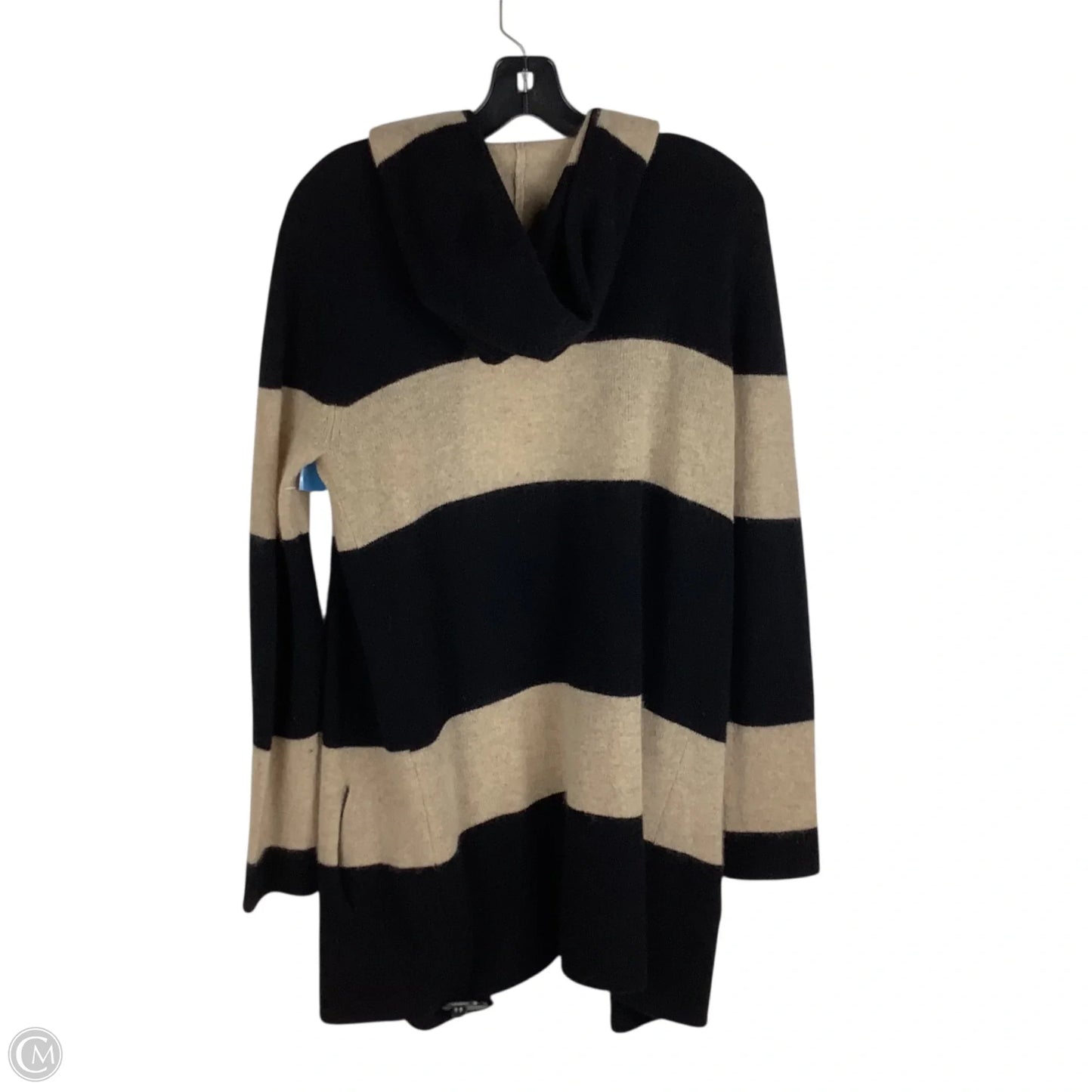 Sweater Cardigan Cashmere By 360cashmere In Black & Brown, Size: S