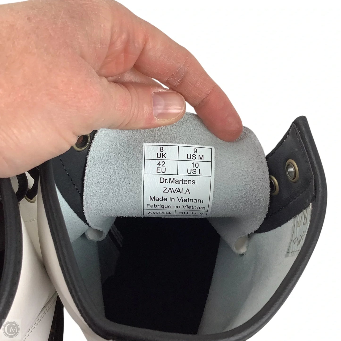 Boots Combat By Dr Martens In White, Size: 10