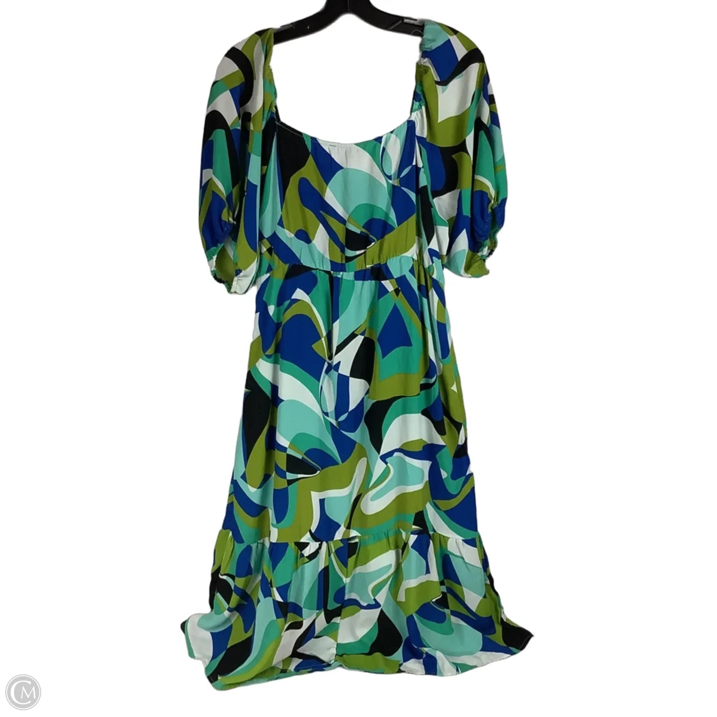 Dress Casual Midi By Clothes Mentor In Green, Size: Xl