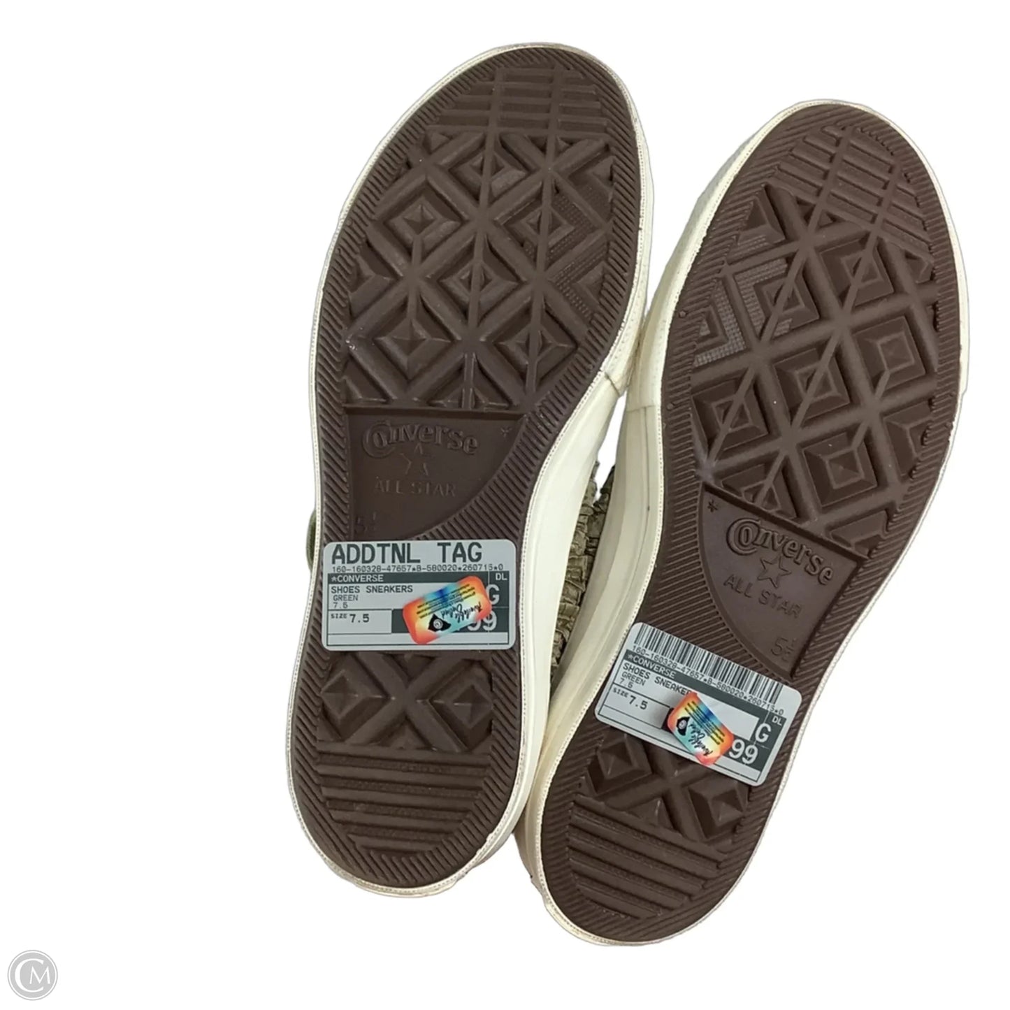 Shoes Sneakers By Converse In Green, Size: 7.5