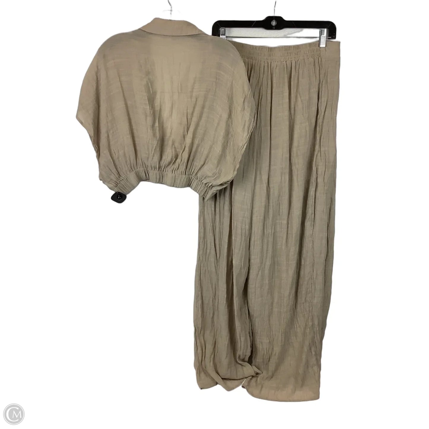 Pants Set 2pc By Fashion Nova In Tan, Size: Xl