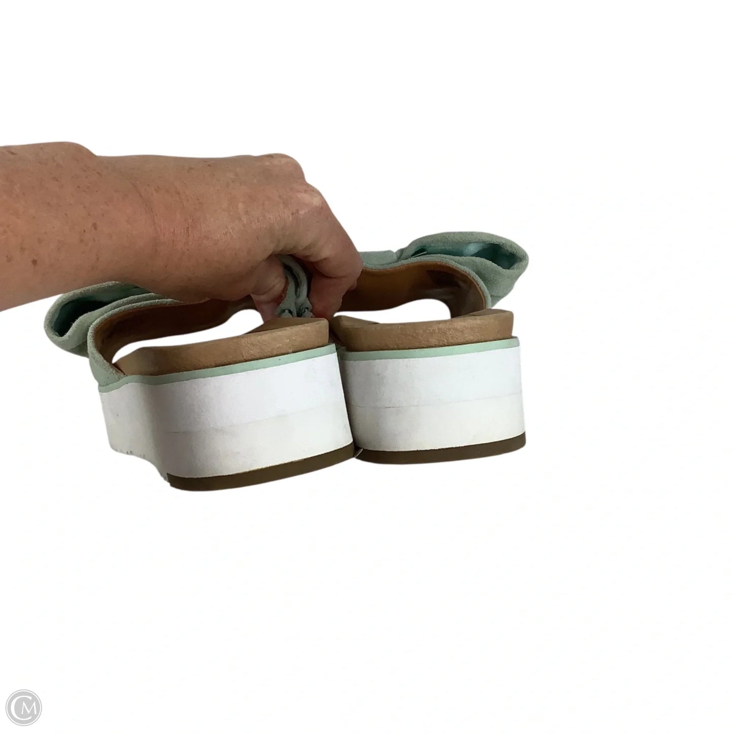 Sandals Designer By Ugg In Green, Size: 9.5