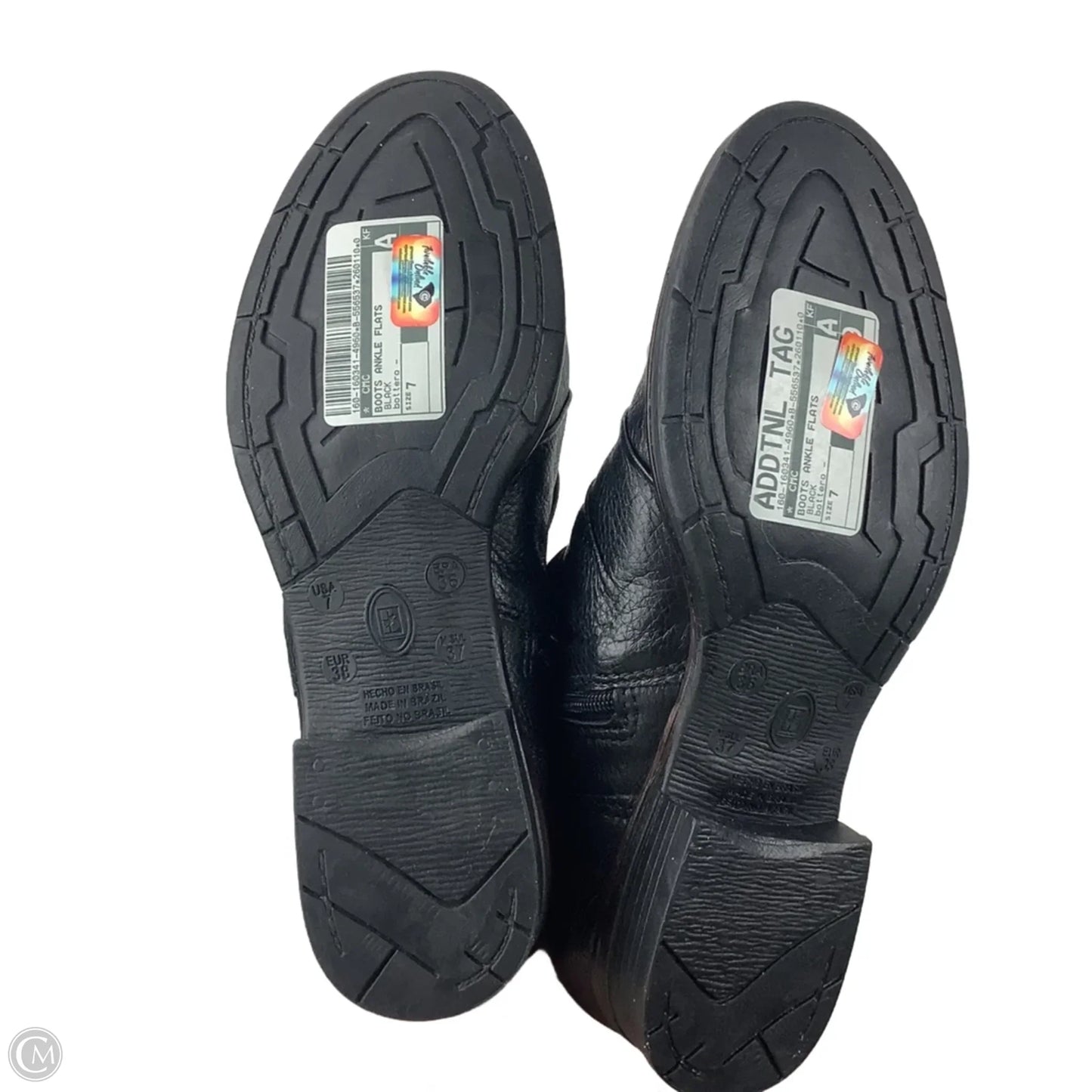 Boots Ankle Flats By Cmc In Black, Size: 7