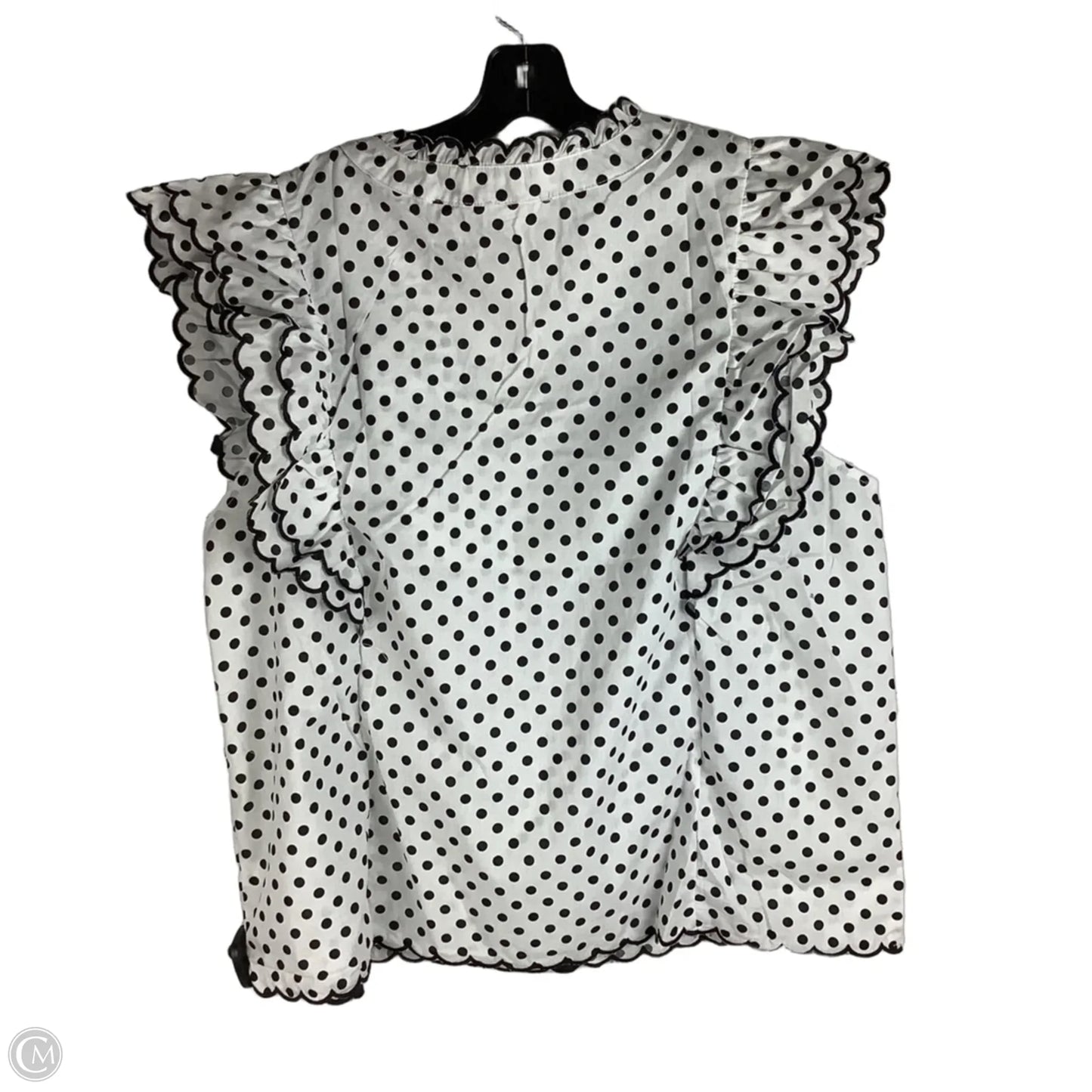 Top Sleeveless By Chicsoul In Polkadot Pattern, Size: 3x