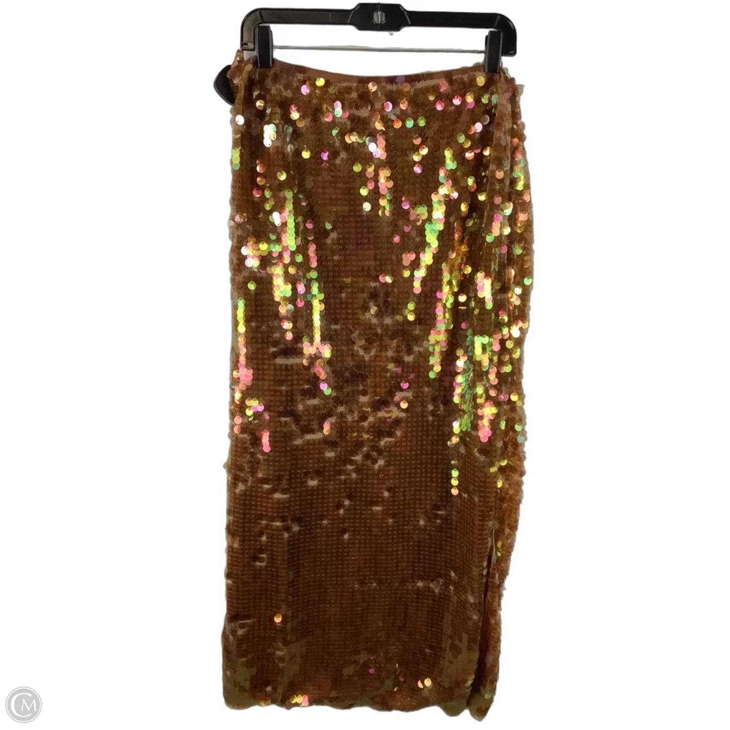 Skirt Maxi By Anthropologie In Bronze, Size: 12