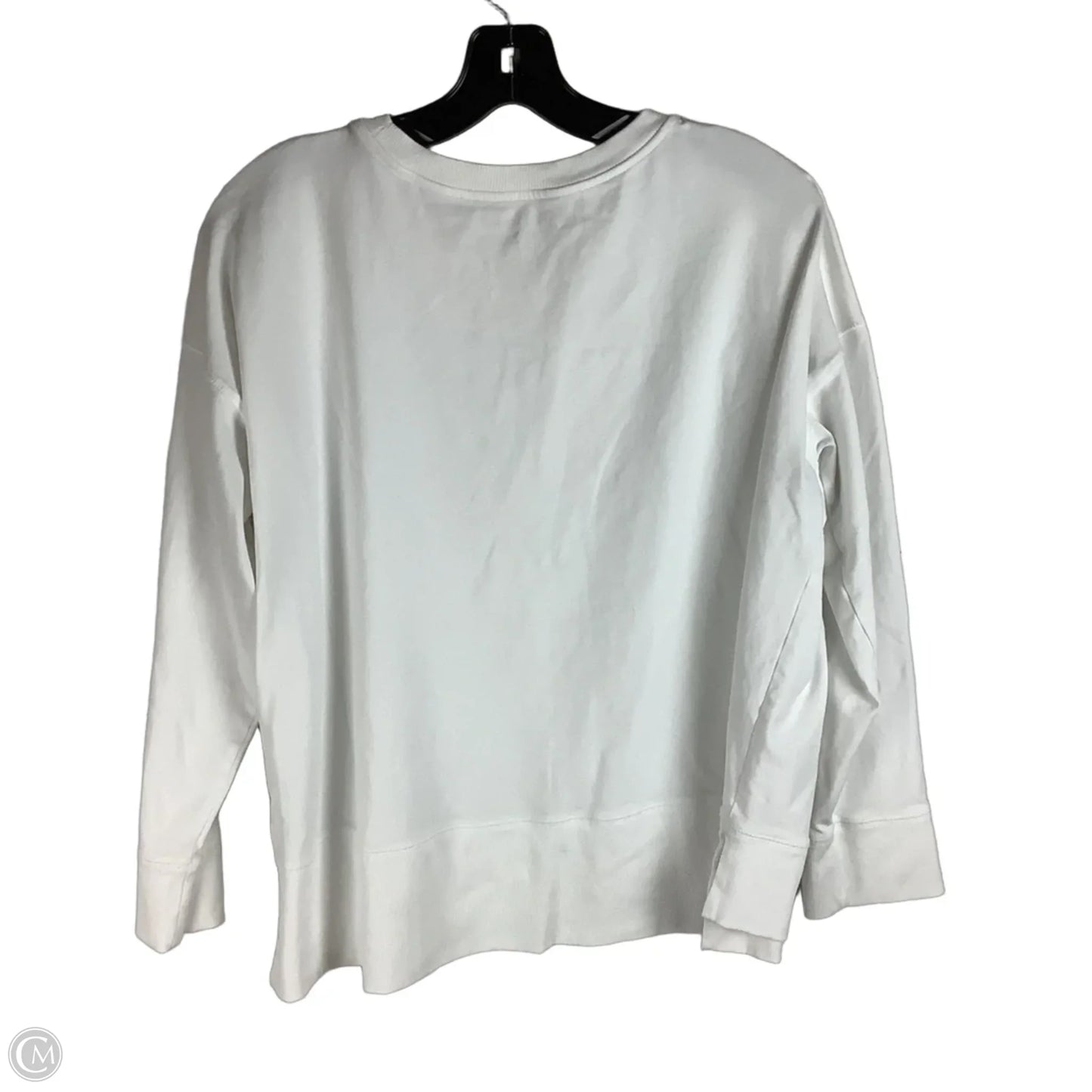 Top Long Sleeve By Eileen Fisher In White, Size: M