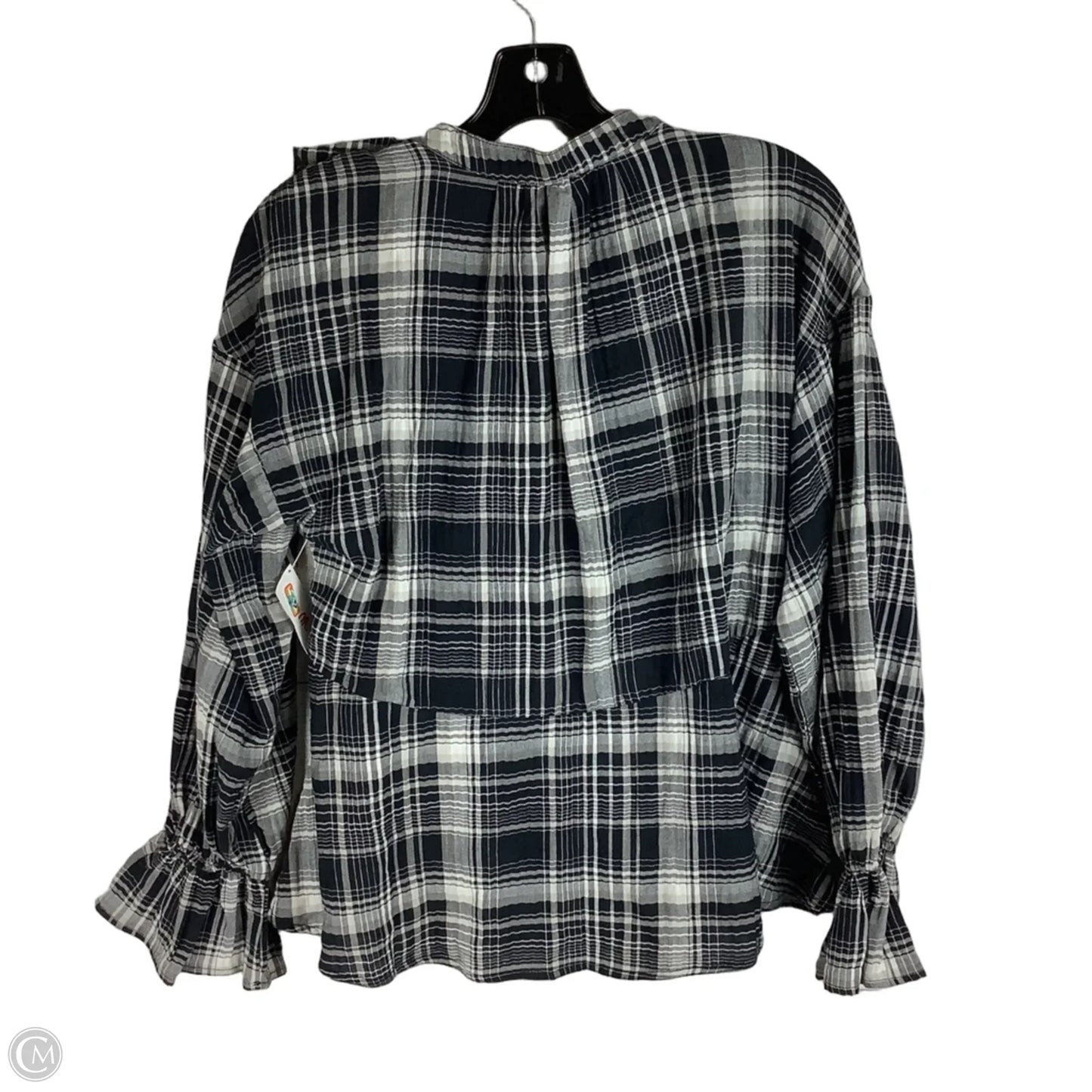 Top Long Sleeve By Pilcro In Navy, Size: Xs