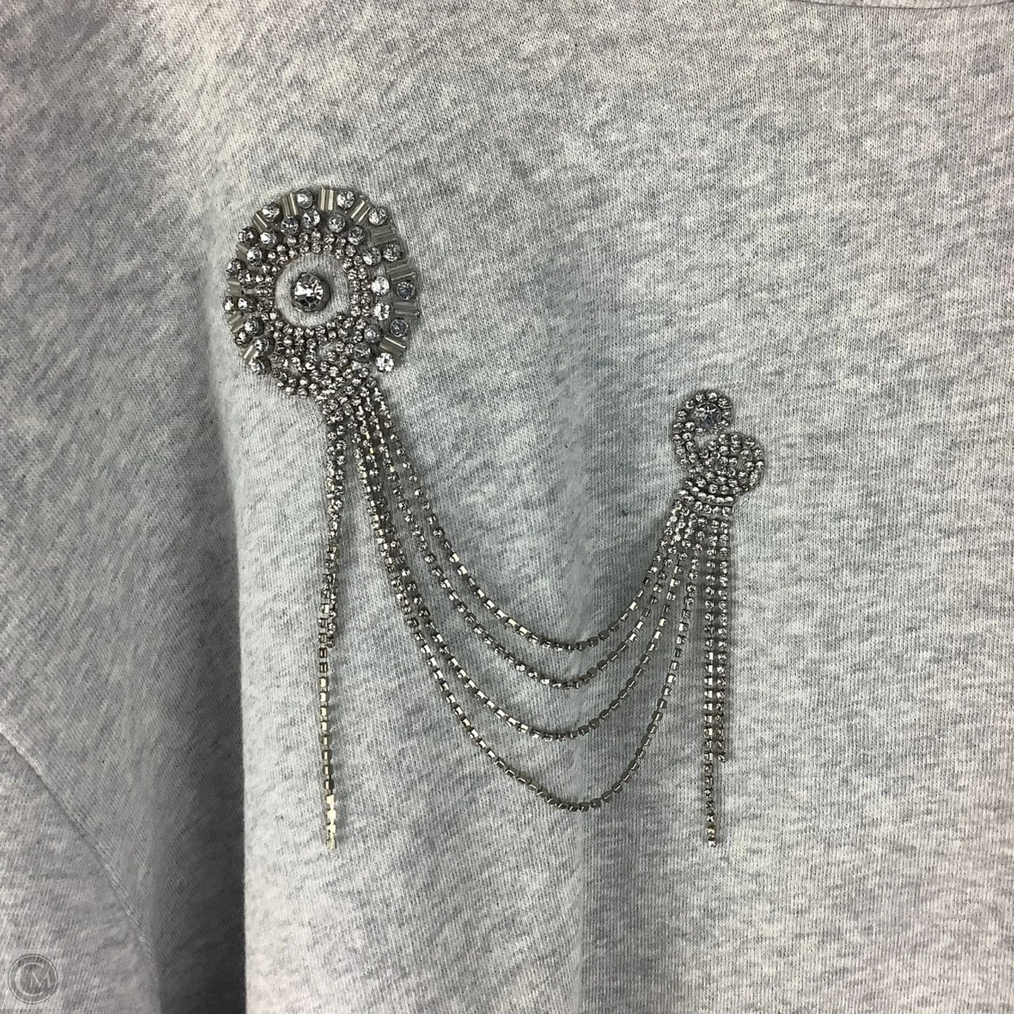 Sweatshirt Collar By Express In Grey, Size: Xl