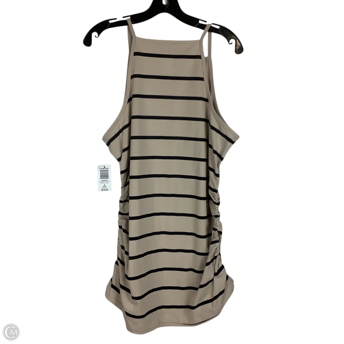 Top Sleeveless By Torrid In Striped Pattern, Size: 3x