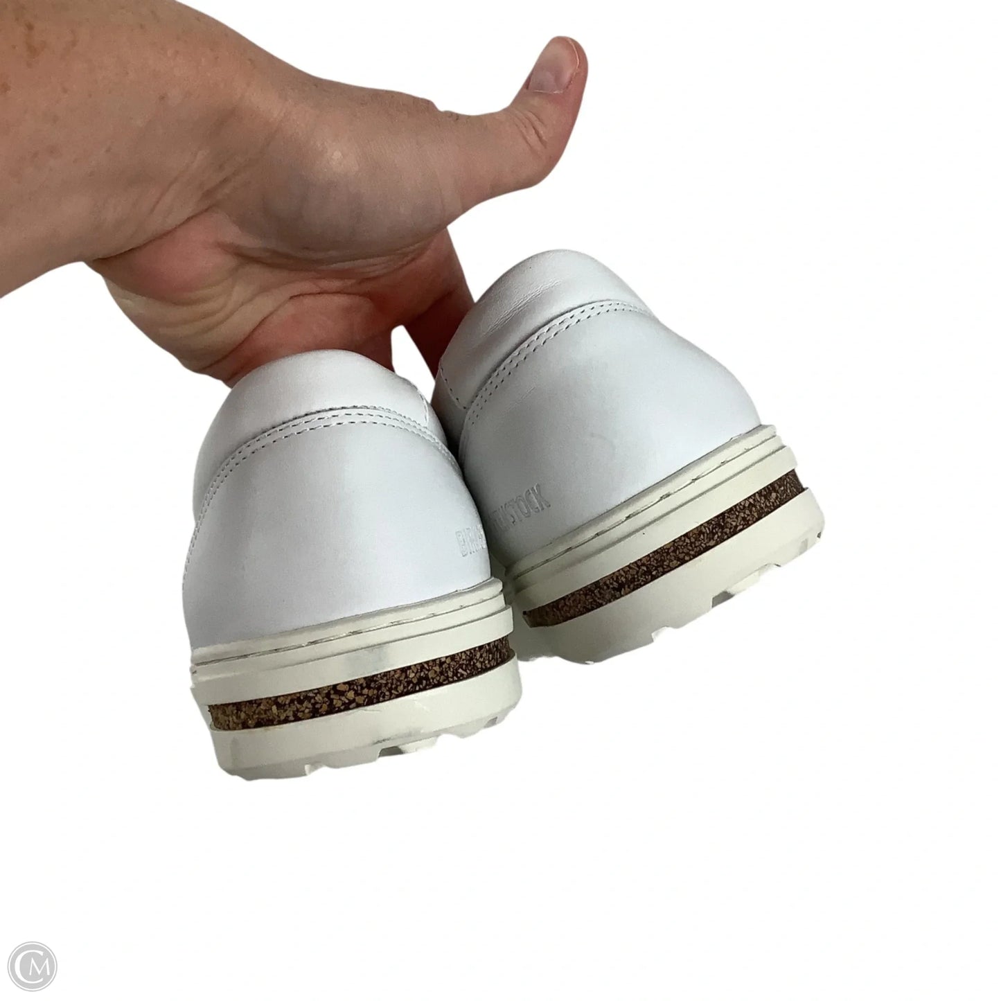 Shoes Flats By Birkenstock In White, Size: 10 (41)