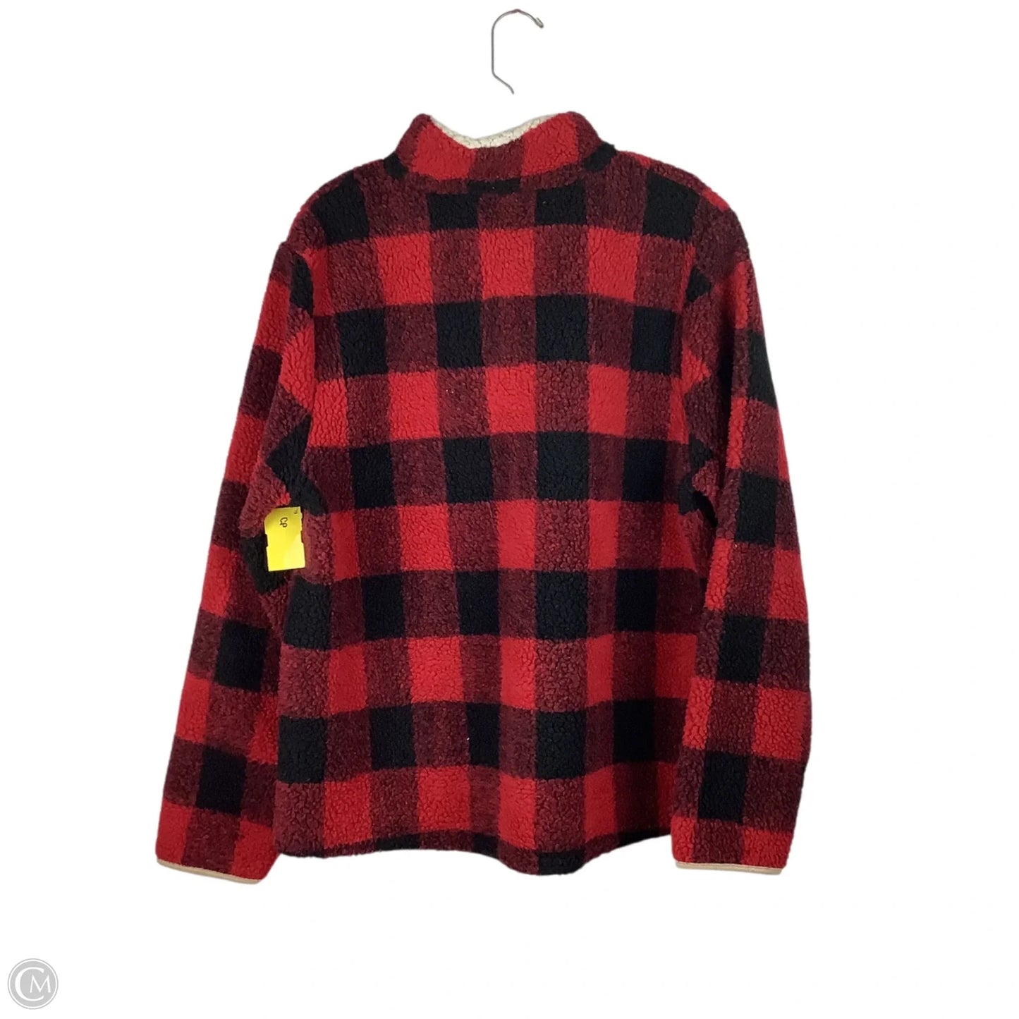 Jacket Faux Fur & Sherpa By Andree By Unit In Plaid Pattern, Size: L