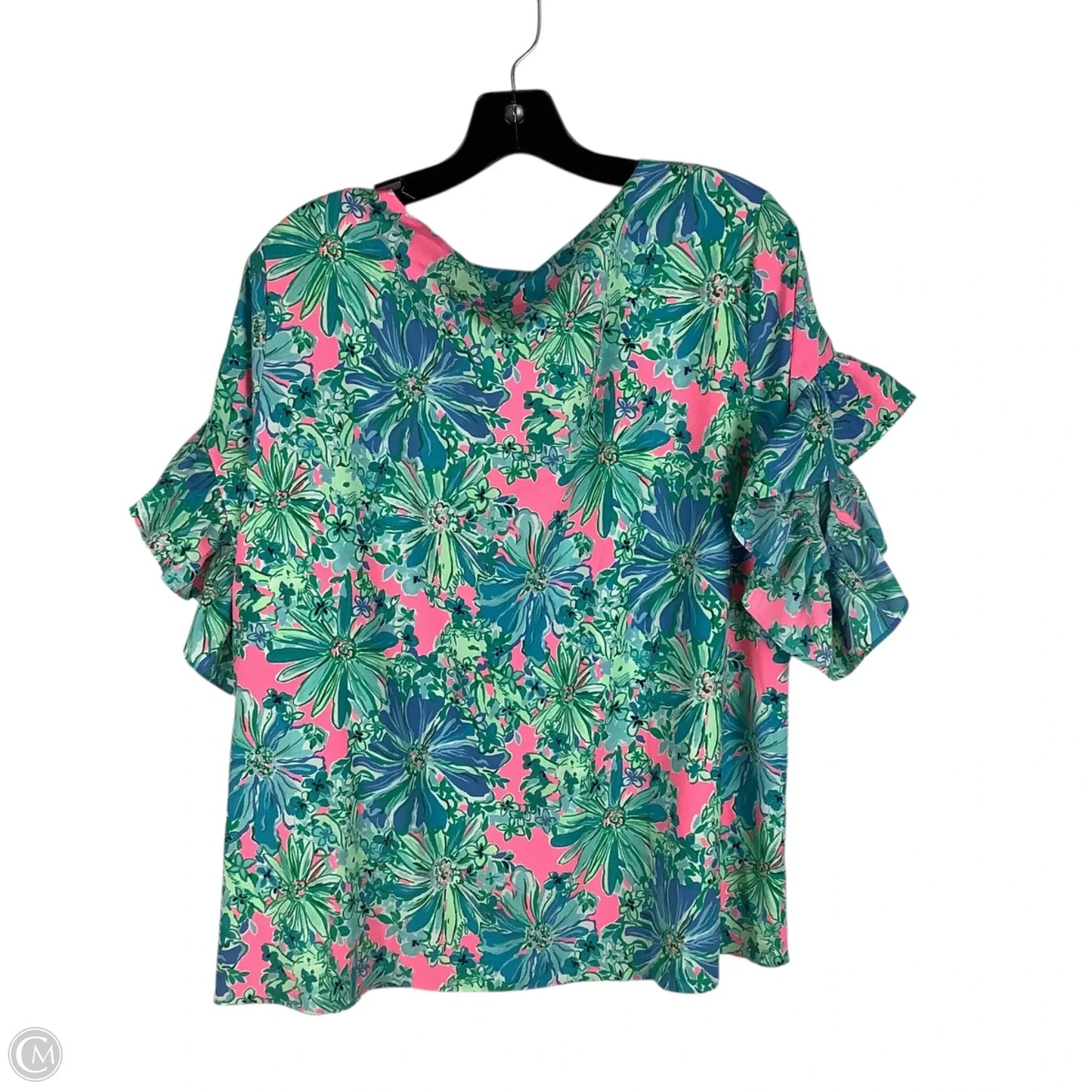 Top Long Sleeve Designer By Lilly Pulitzer In Green, Size: Xl