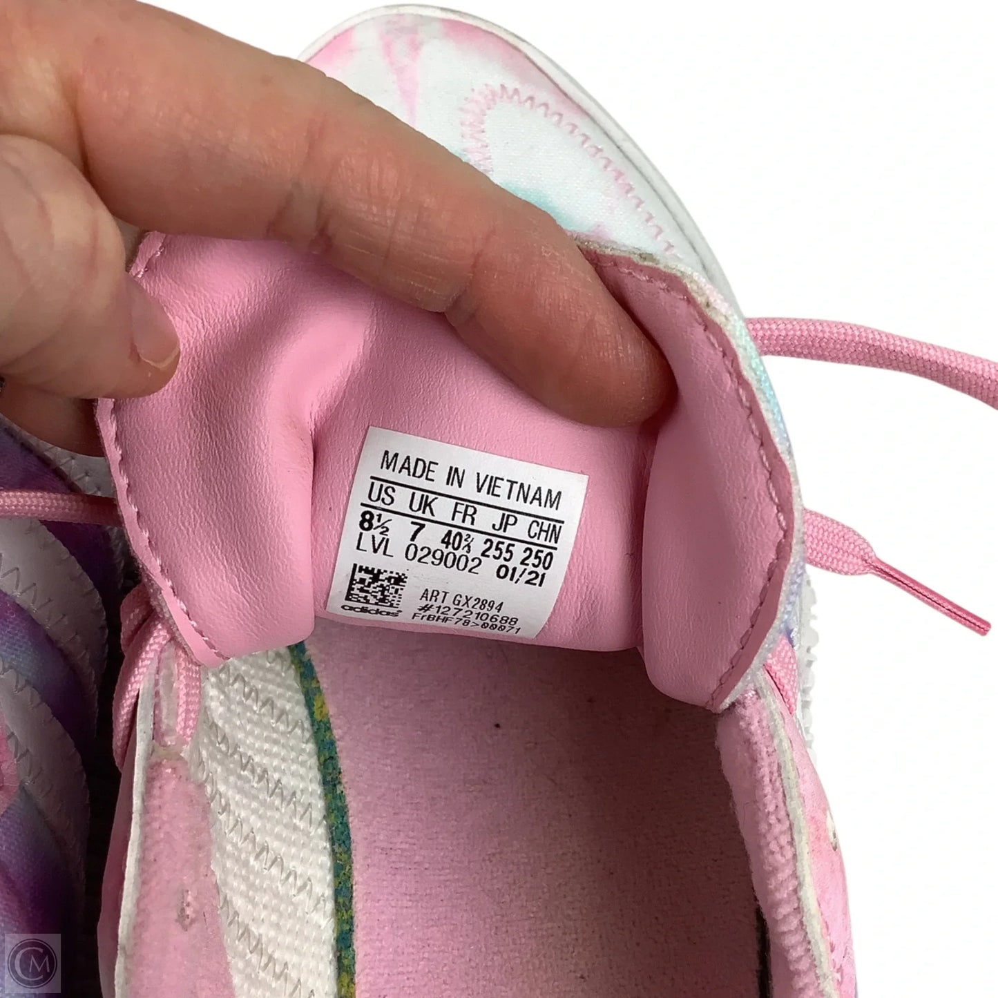 Shoes Sneakers By Adidas In Pink & White, Size: 8.5