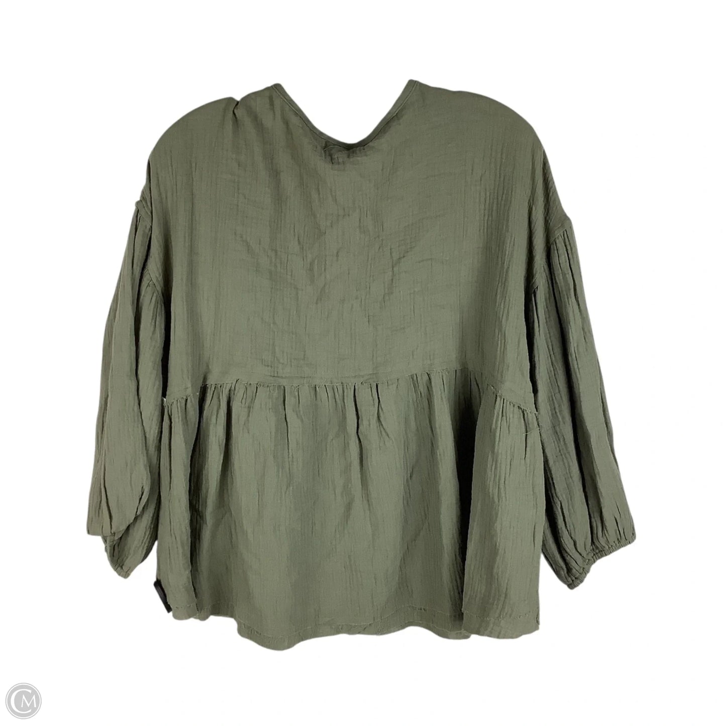 Top Long Sleeve By Altard State In Green, Size: L