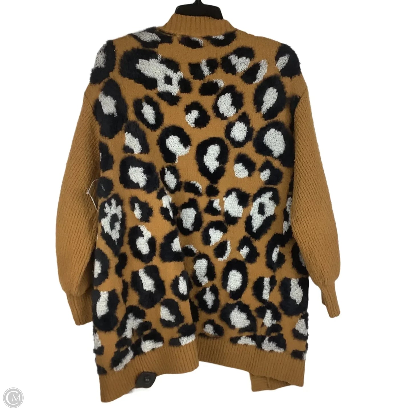 Sweater Cardigan By Molly Bracken In Animal Print, Size: S